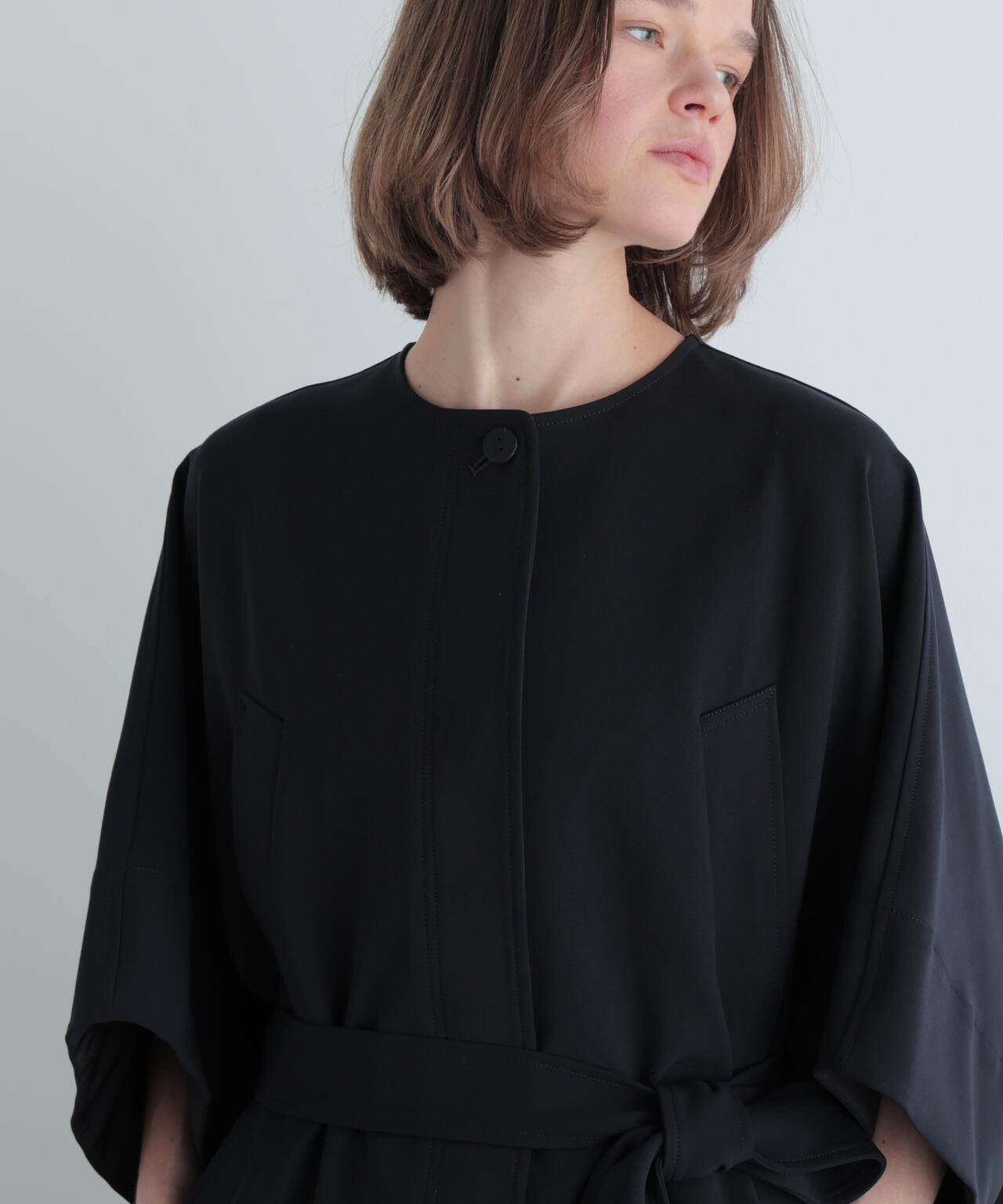 ダブルクロスケープコート