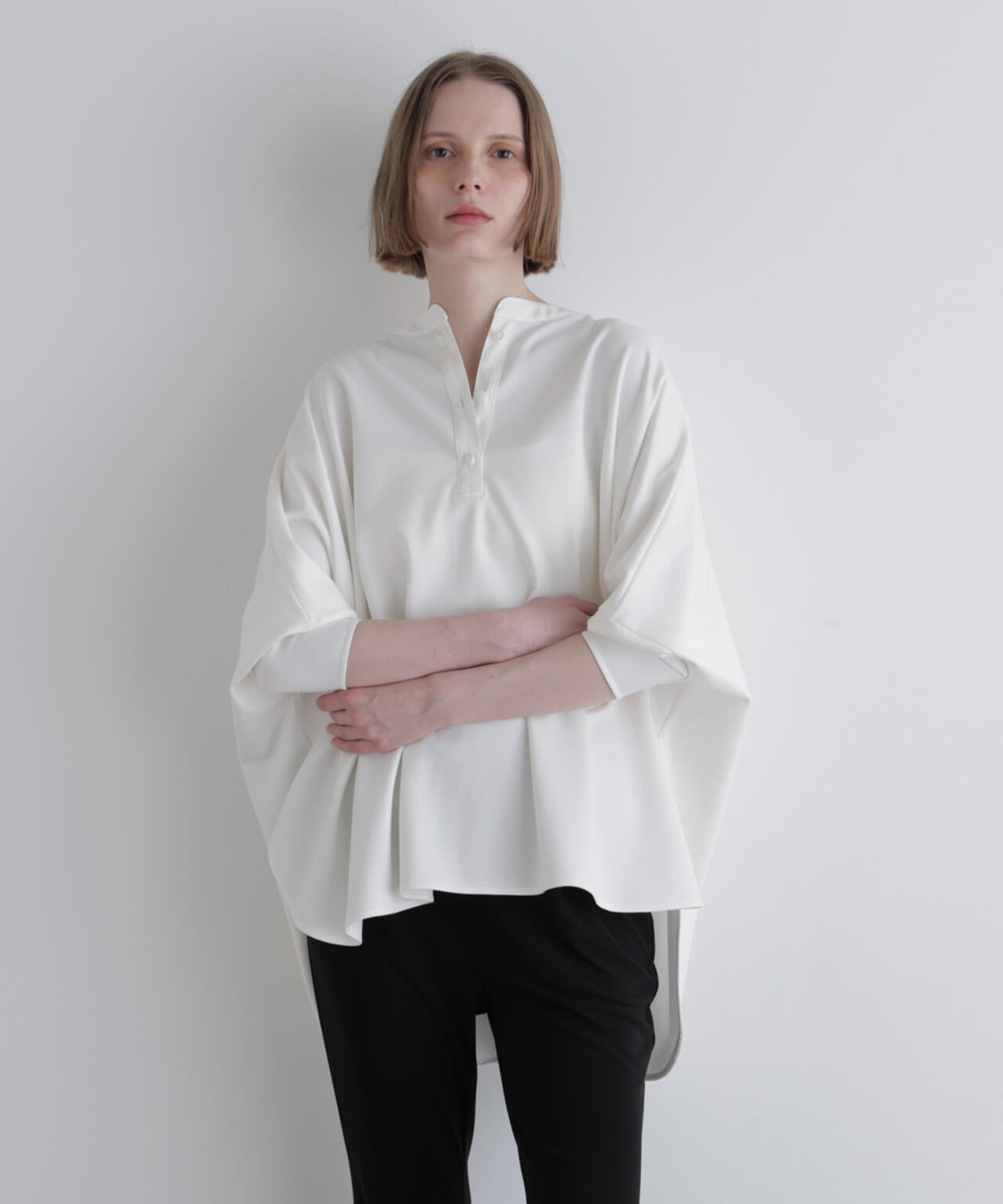 トップス LEWIN / WHITE gadidanoniem The Quarter Zip Sweatshirt – T.M.Lewin