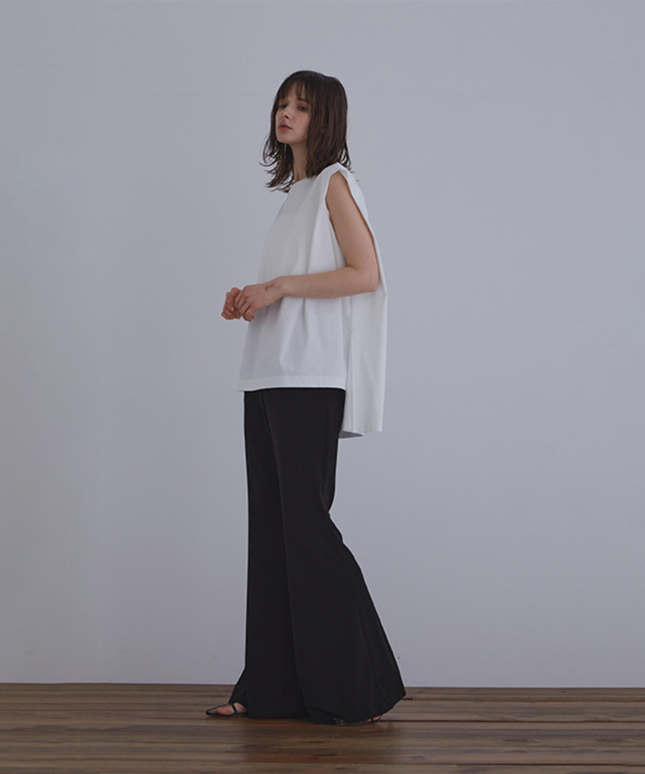 シルキースムースノースリーブT