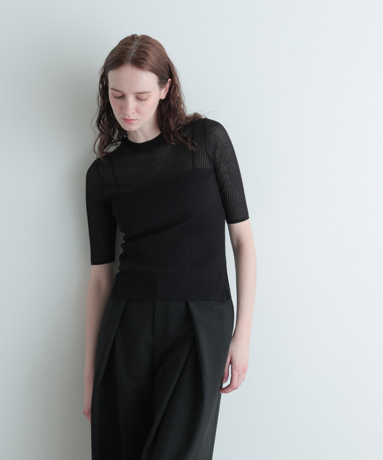 シアーニット半袖