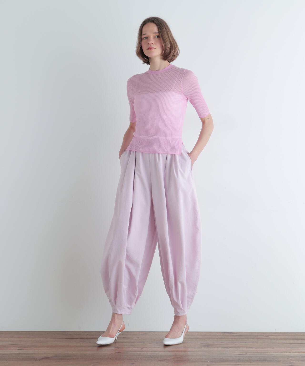 ルフィル 24AW シアージャージートップス カットソー 長袖 F ピンク シアージャージートップス | LE PHIL（ル フィル） ｜【公式】通販mix