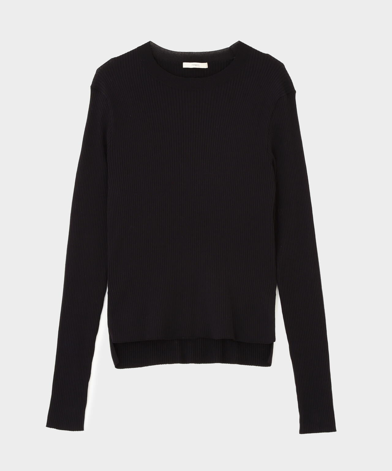 長袖シアーニット