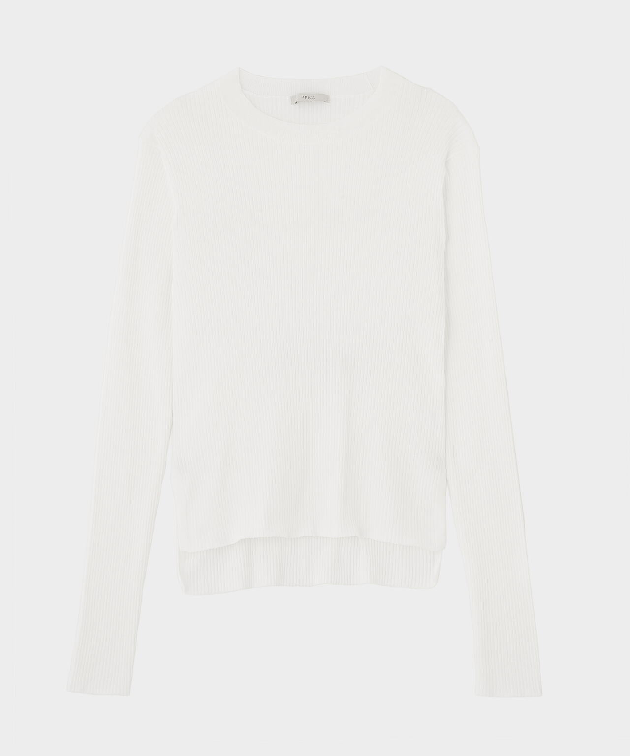 長袖シアーニット