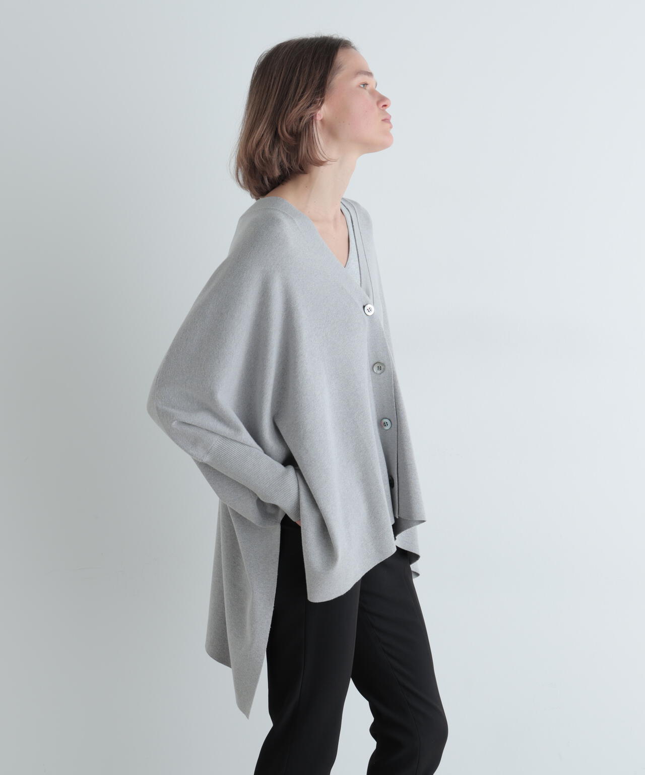 スクエアニットカーデ