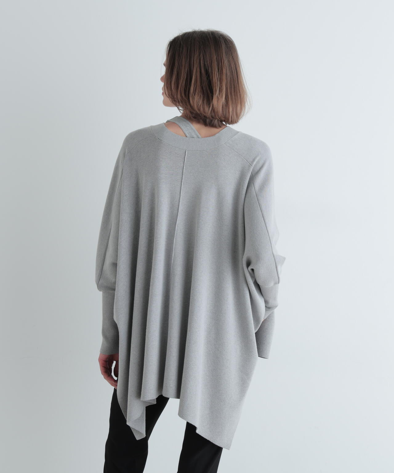 スクエアニットカーデ