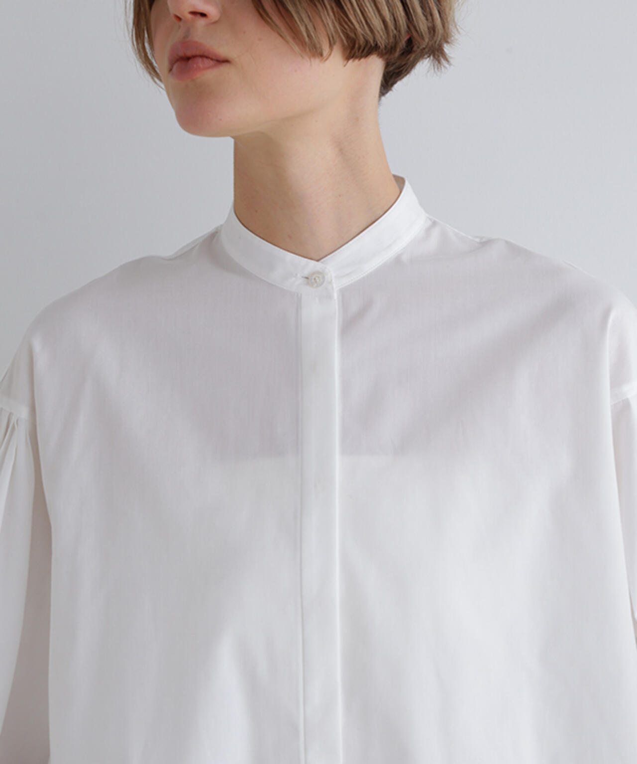 LE PHILルフィル　タイプライター　ギャザー　ブラウス　白　ホワイト タイプライターギャザーブラウス | LE PHIL（ル フィル） ｜【公式