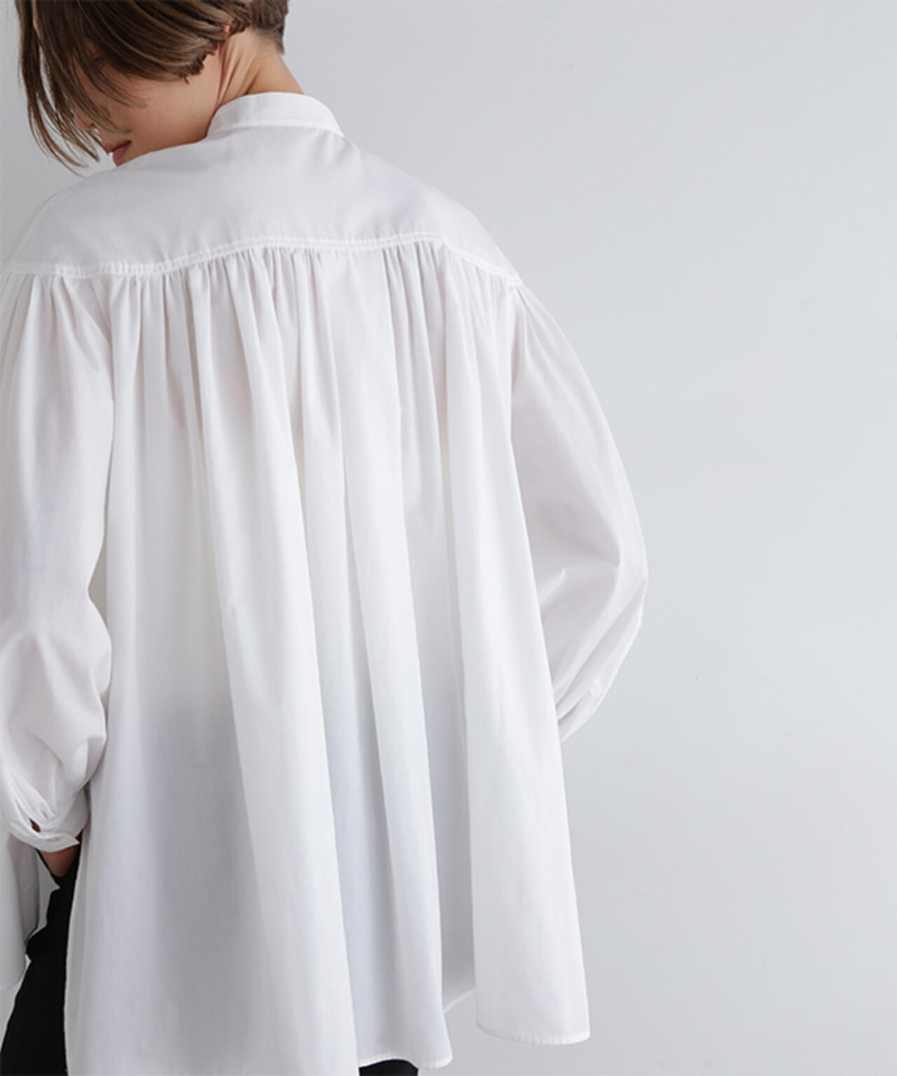 ◎LE PHIL タイプライターギャザーブラウス ルフィル ADORE タイプライターギャザーブラウス（シャツ/ブラウス）｜LE PHIL