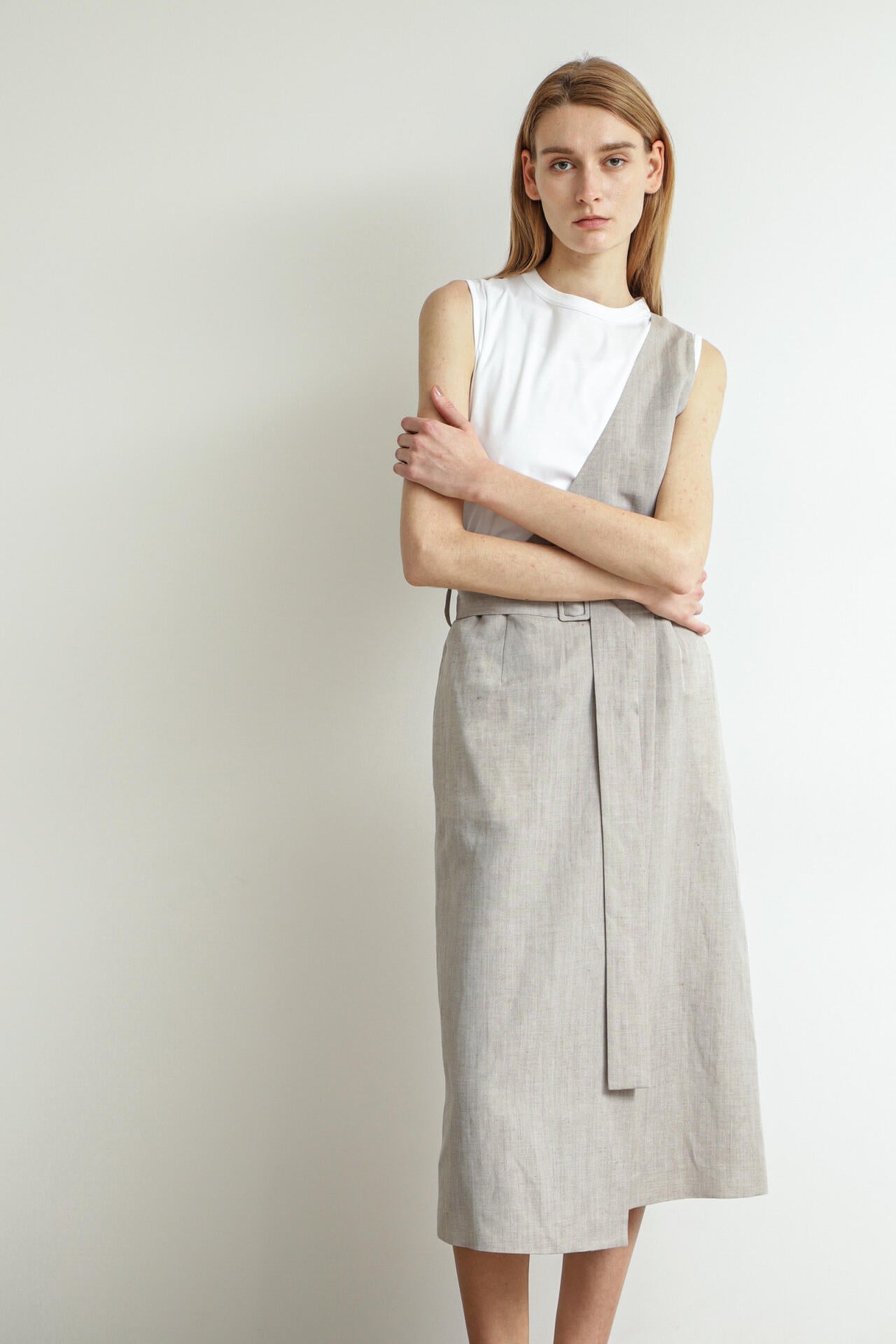 One-shoulder Wrap Skirt