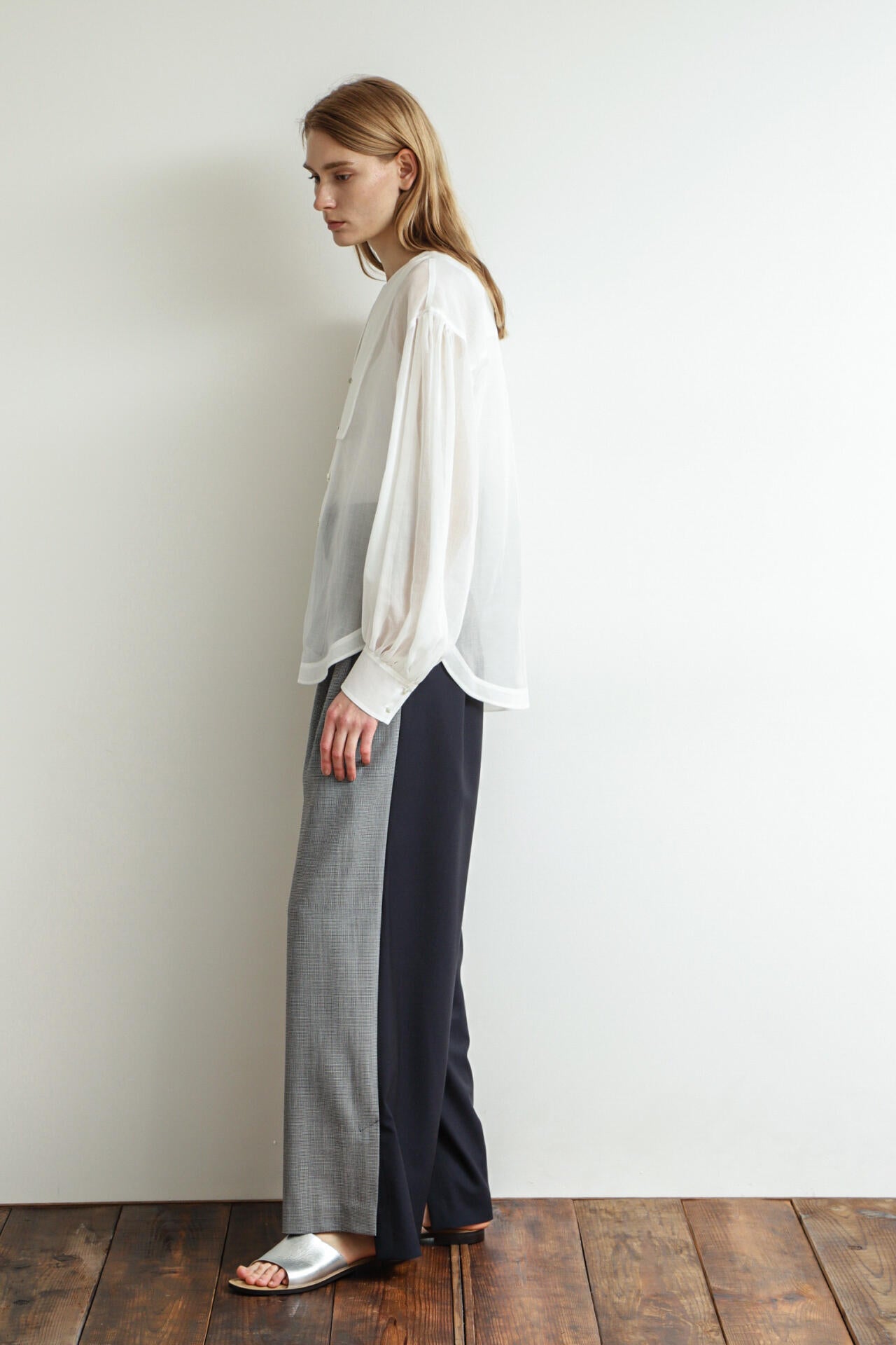 High Waist Pattern Combination Pants