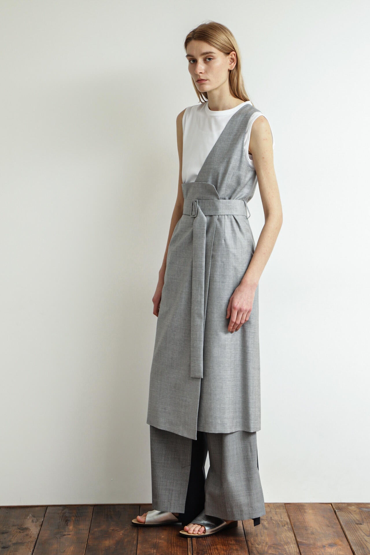 High Waist Pattern Combination Pants