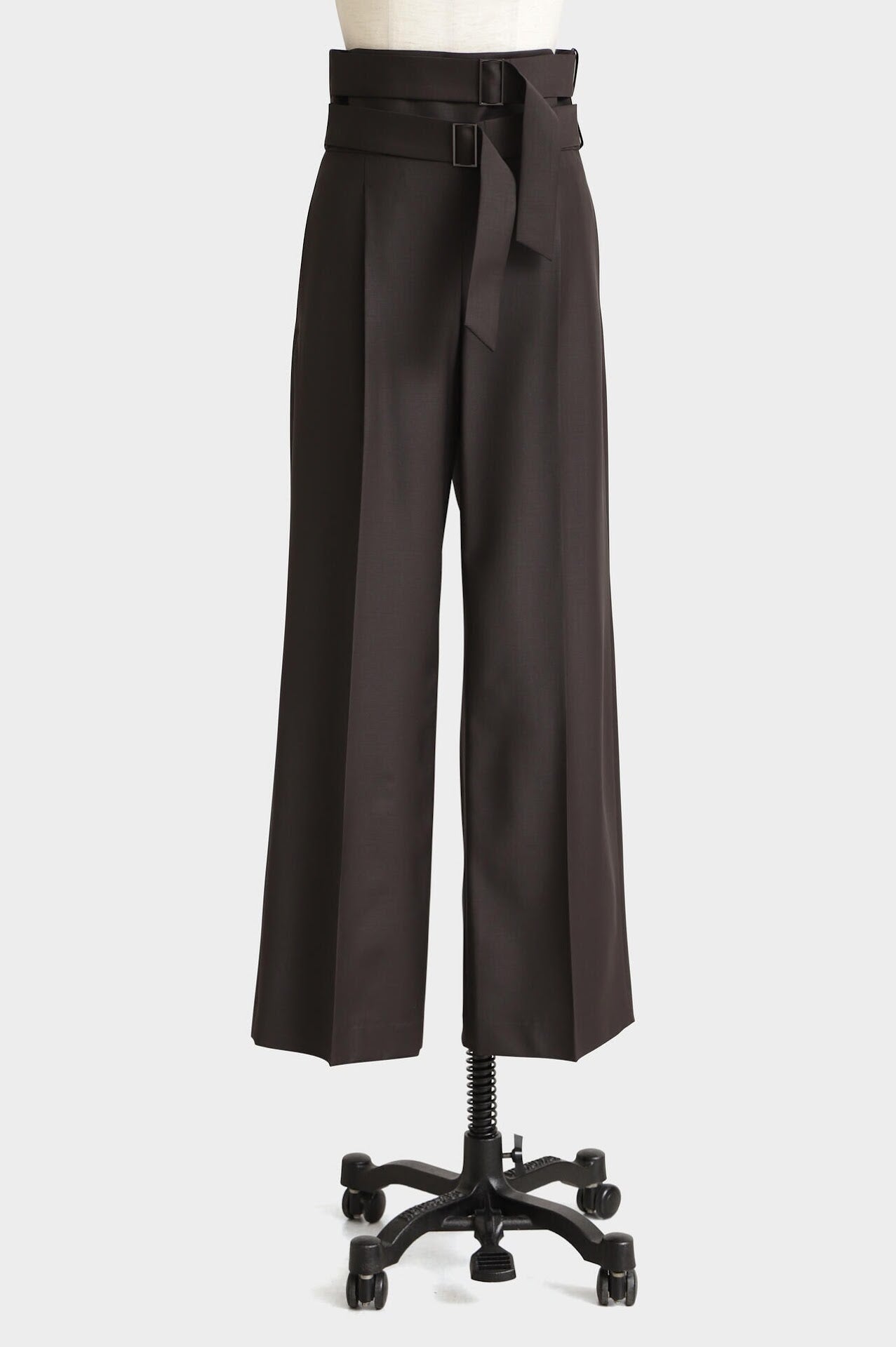 High Waist Double Buckle Pants