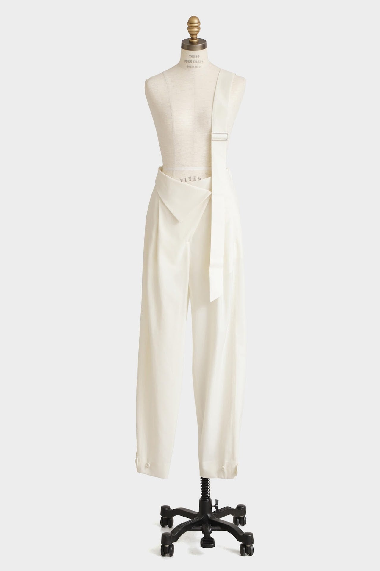 One-shoulder Suspender Pants