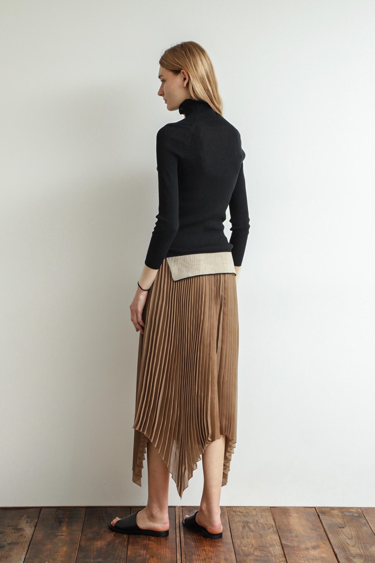 Sheer Pleated Pants