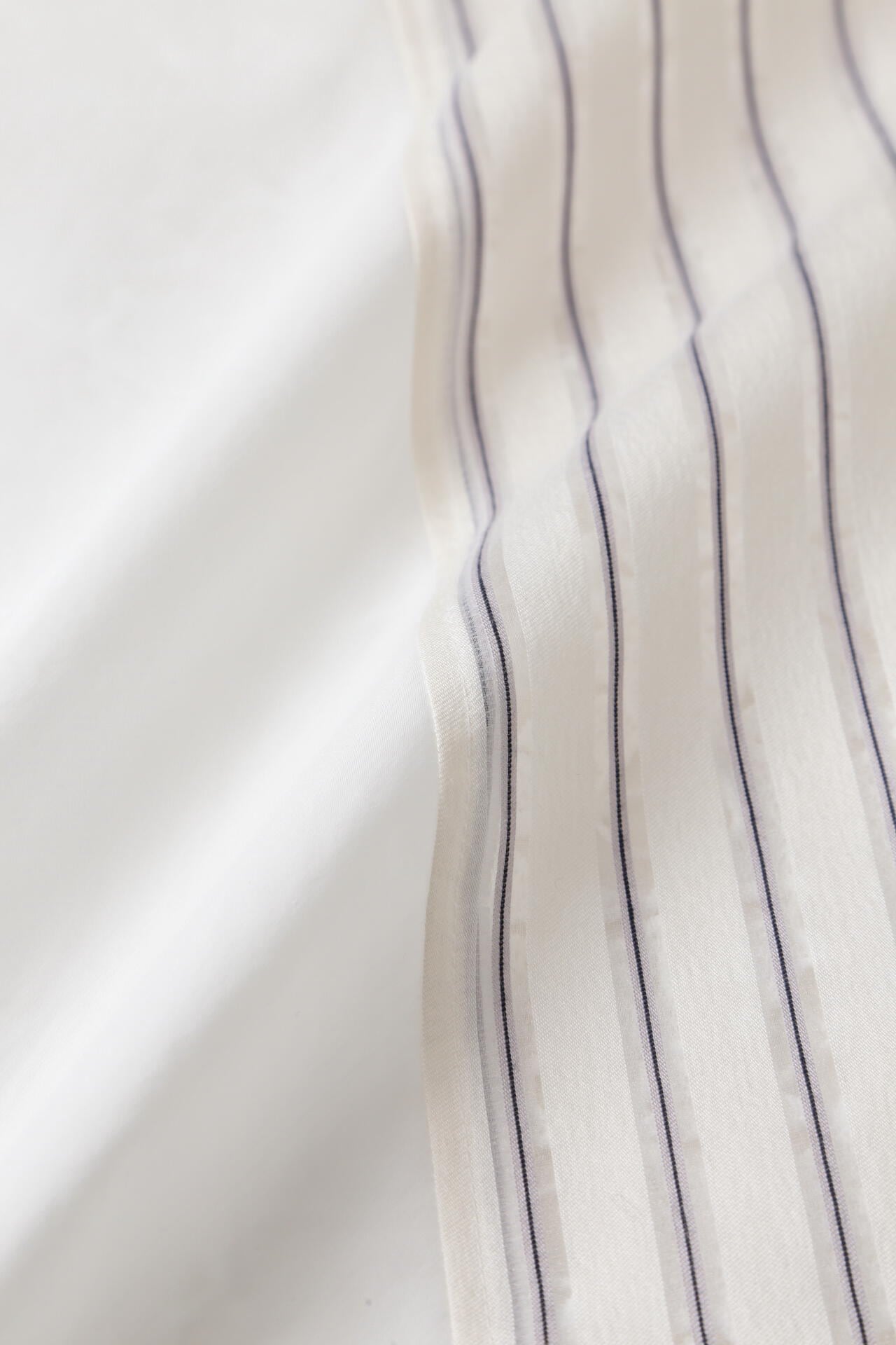 Star Lace/Stripe Combi Blouse