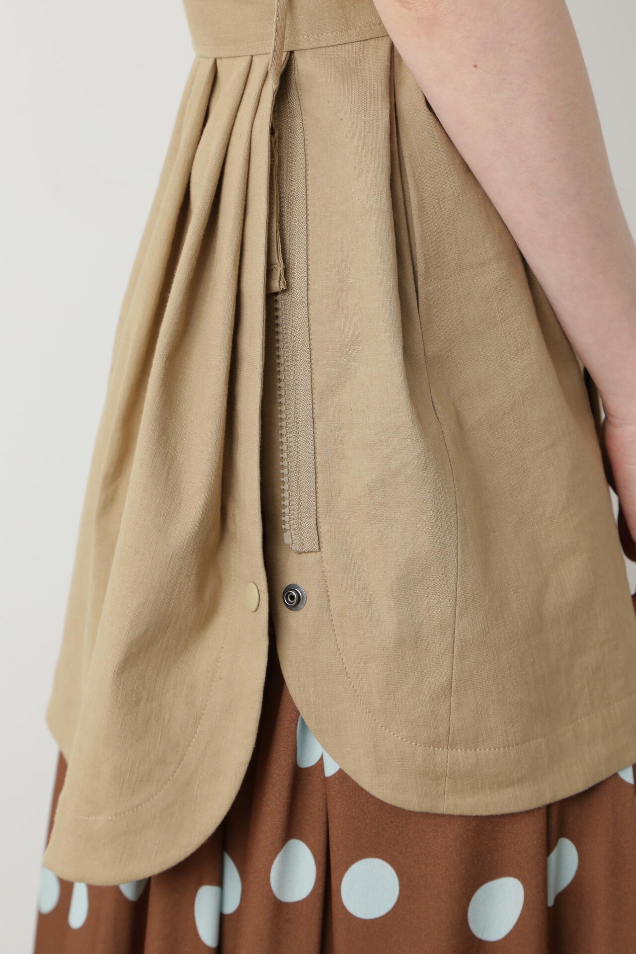 【TV着用】 Belted Sleeveless Jacket