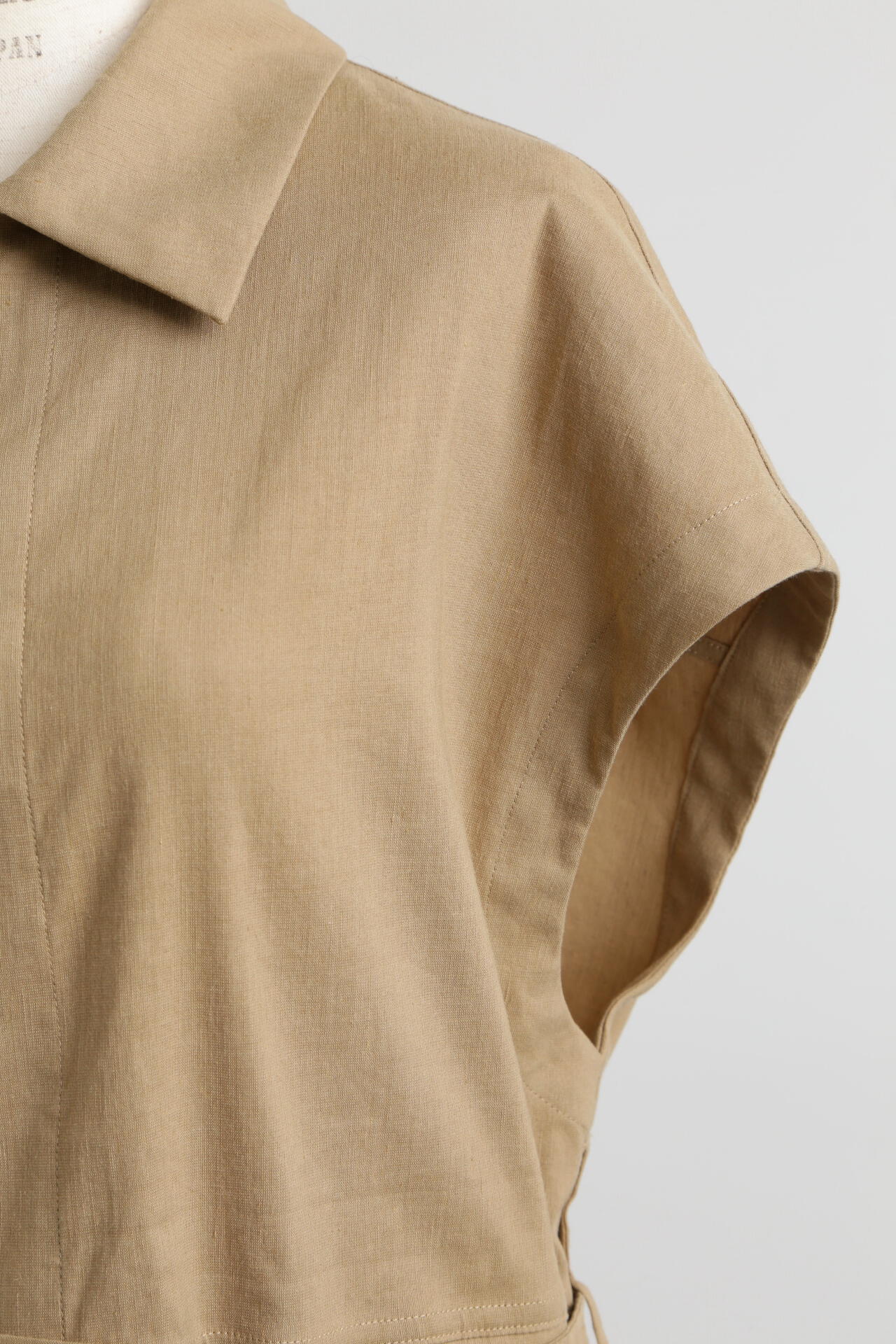 【TV着用】 Belted Sleeveless Jacket
