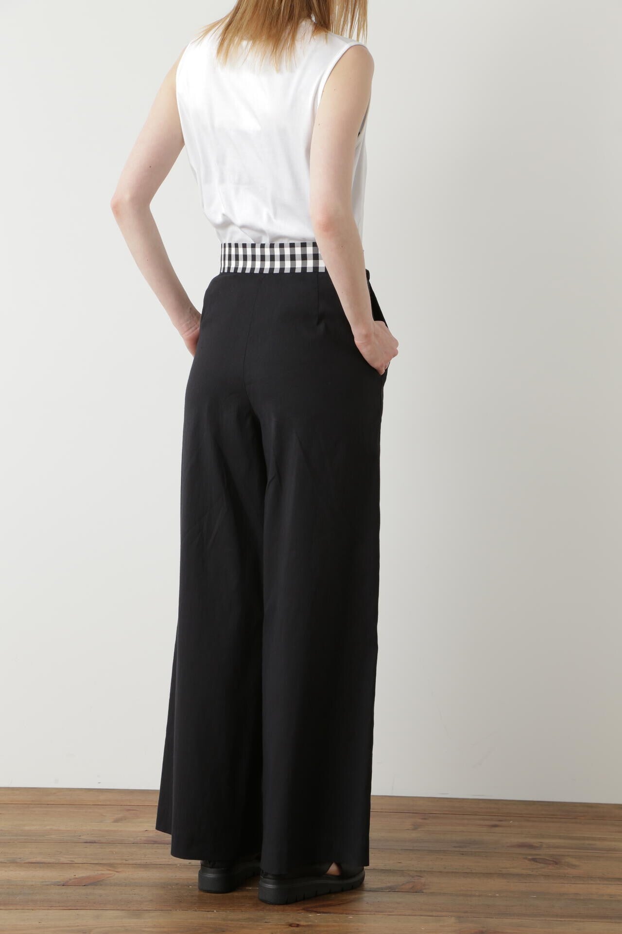 Check Combination Pants
