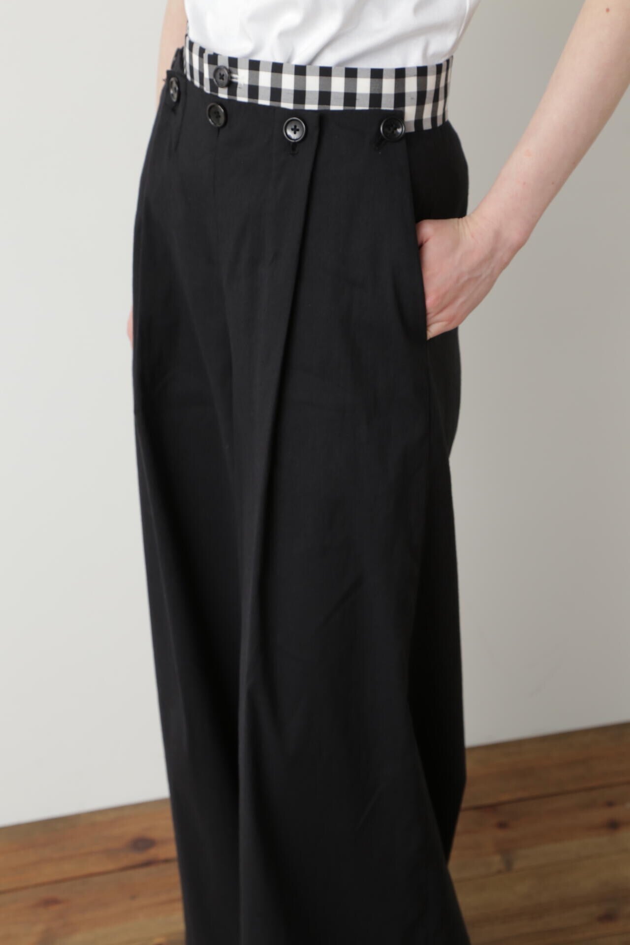 Check Combination Pants