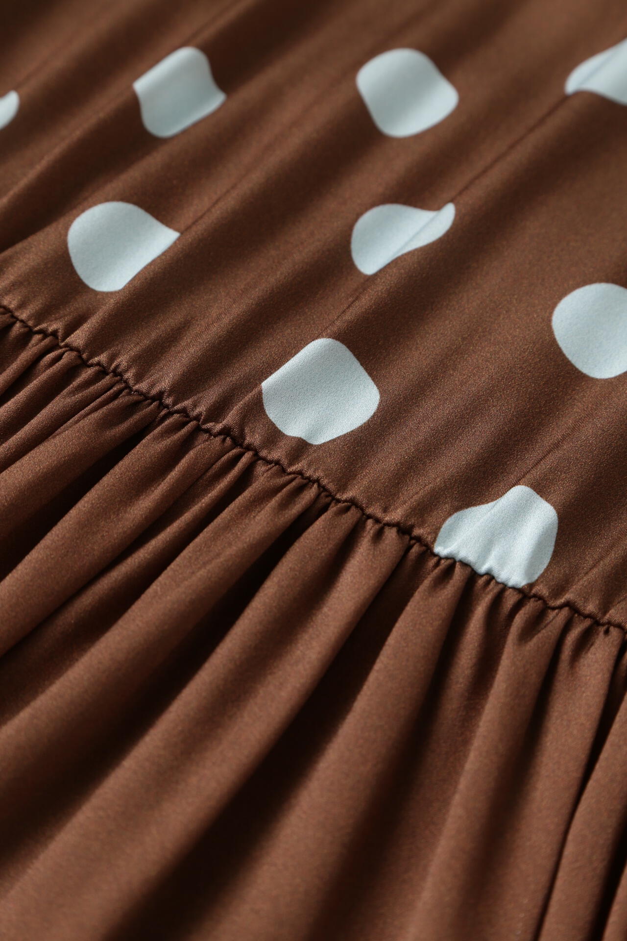 Printed Silk Dot Dress