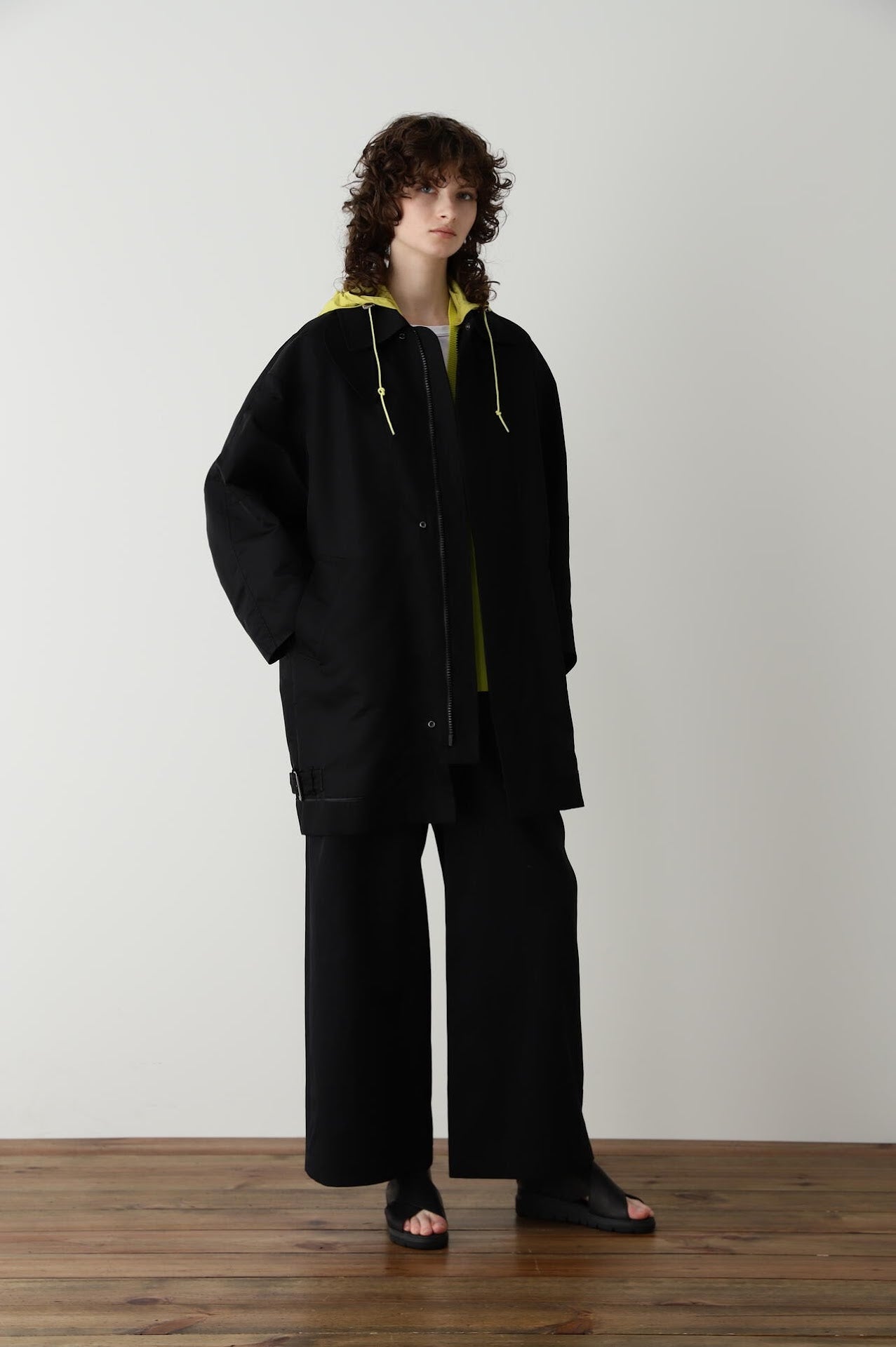 Hooded New Balmacaan Coat