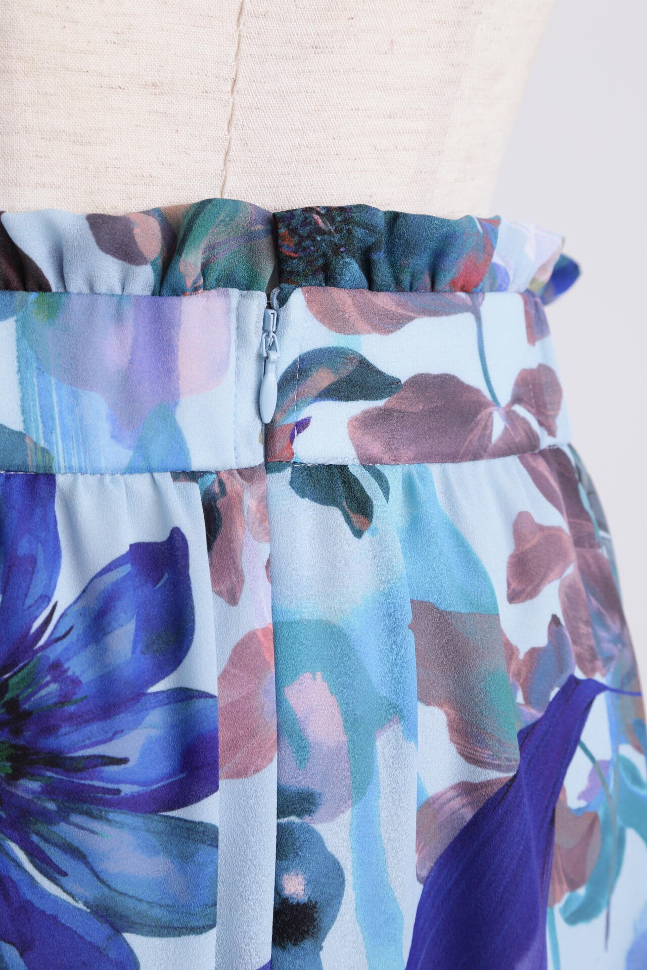 【TV着用】Flower Printed Flare Skirt