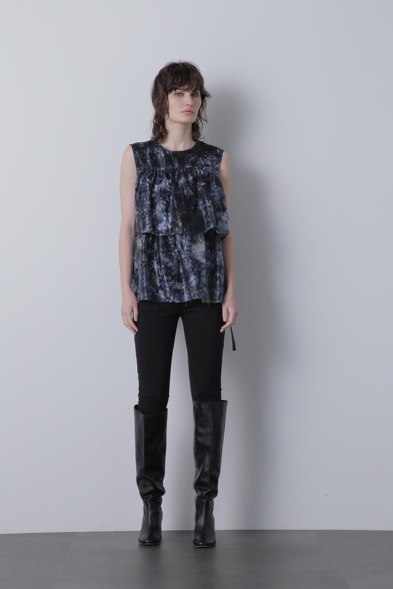 【TV着用】Gradation Dyed Organdy Blouse