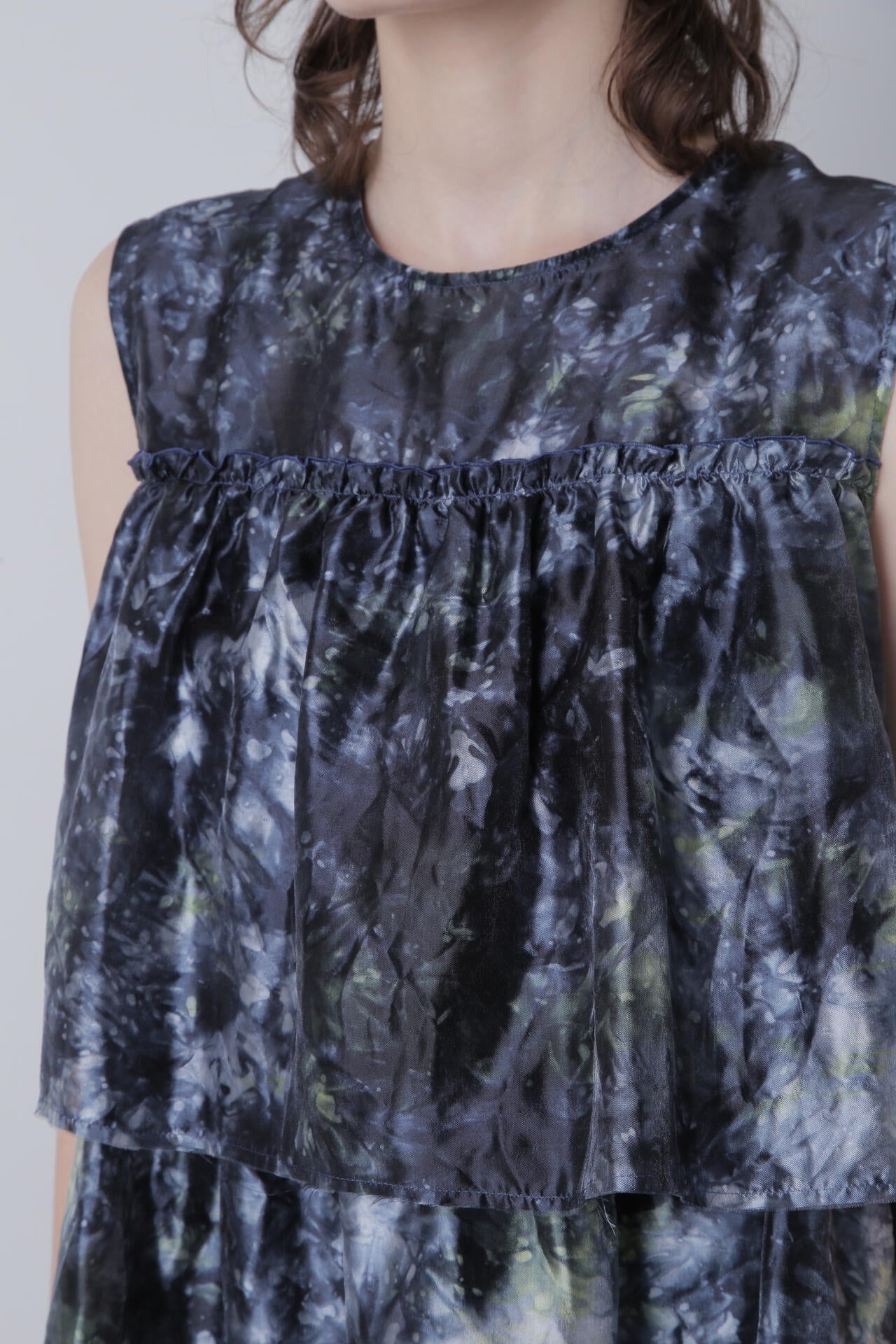 【TV着用】Gradation Dyed Organdy Blouse