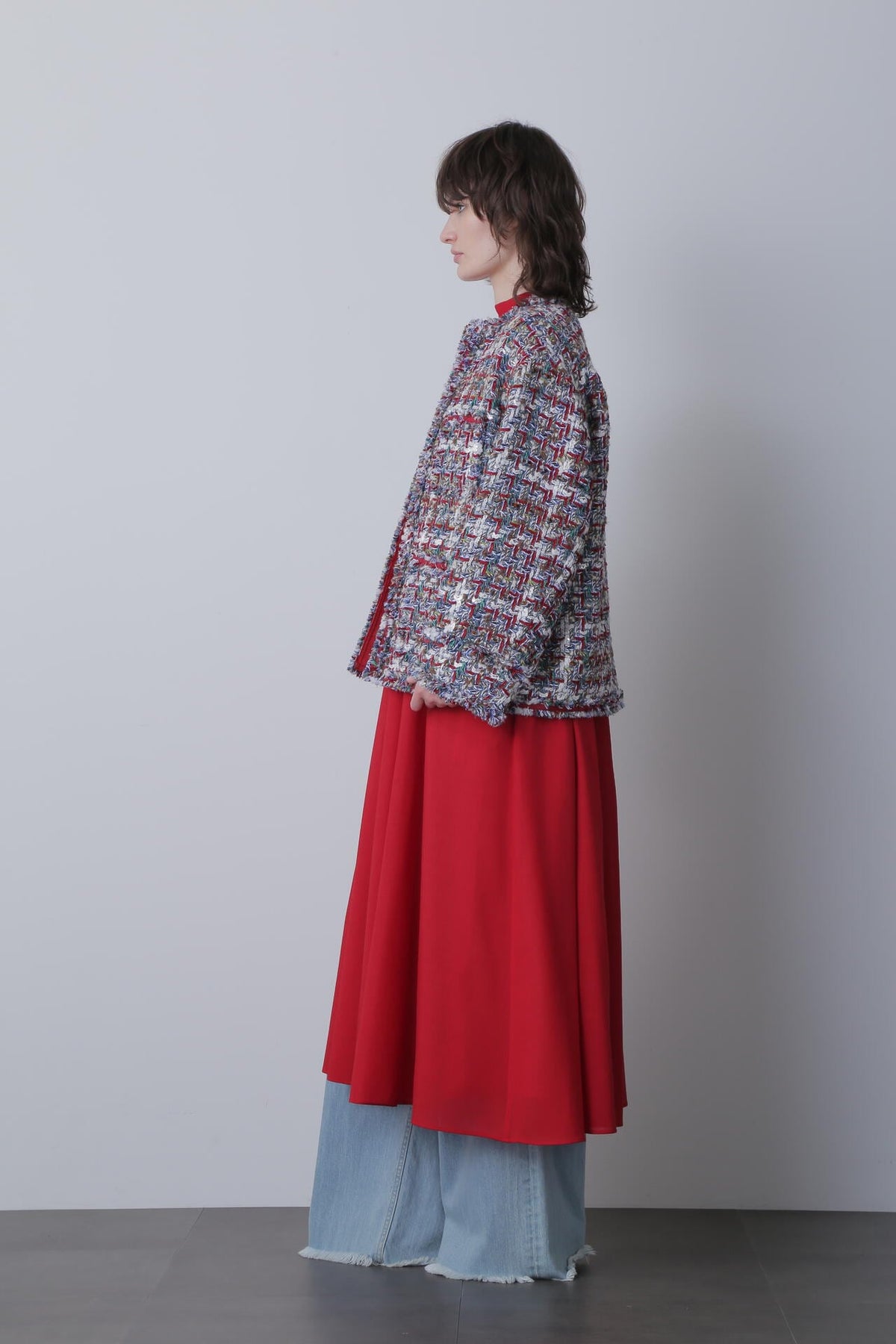 Round No Collar Jacket