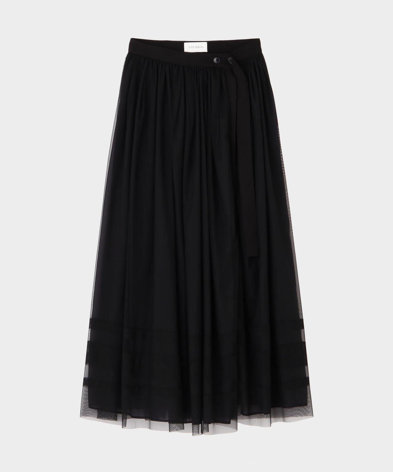 TV着用】【GISELe 6月号掲載商品】Tulle/Organdy Layered Skirt