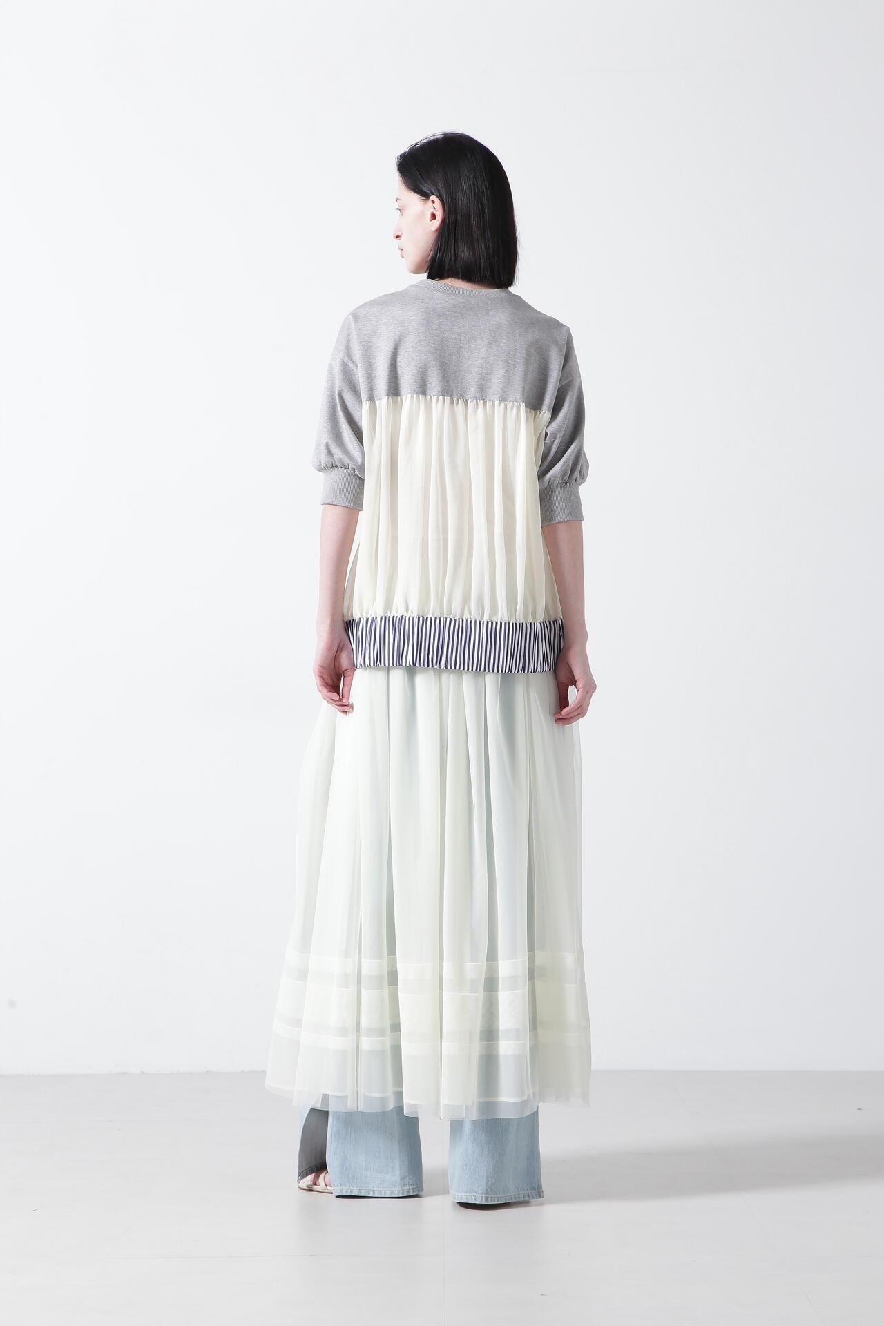 TV着用】【GISELe 6月号掲載商品】Tulle/Organdy Layered Skirt