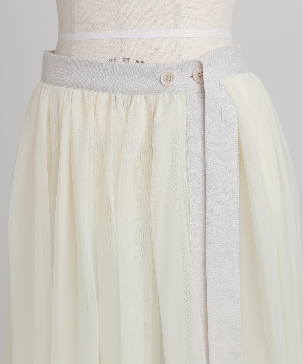 TV着用】【GISELe 6月号掲載商品】Tulle/Organdy Layered Skirt