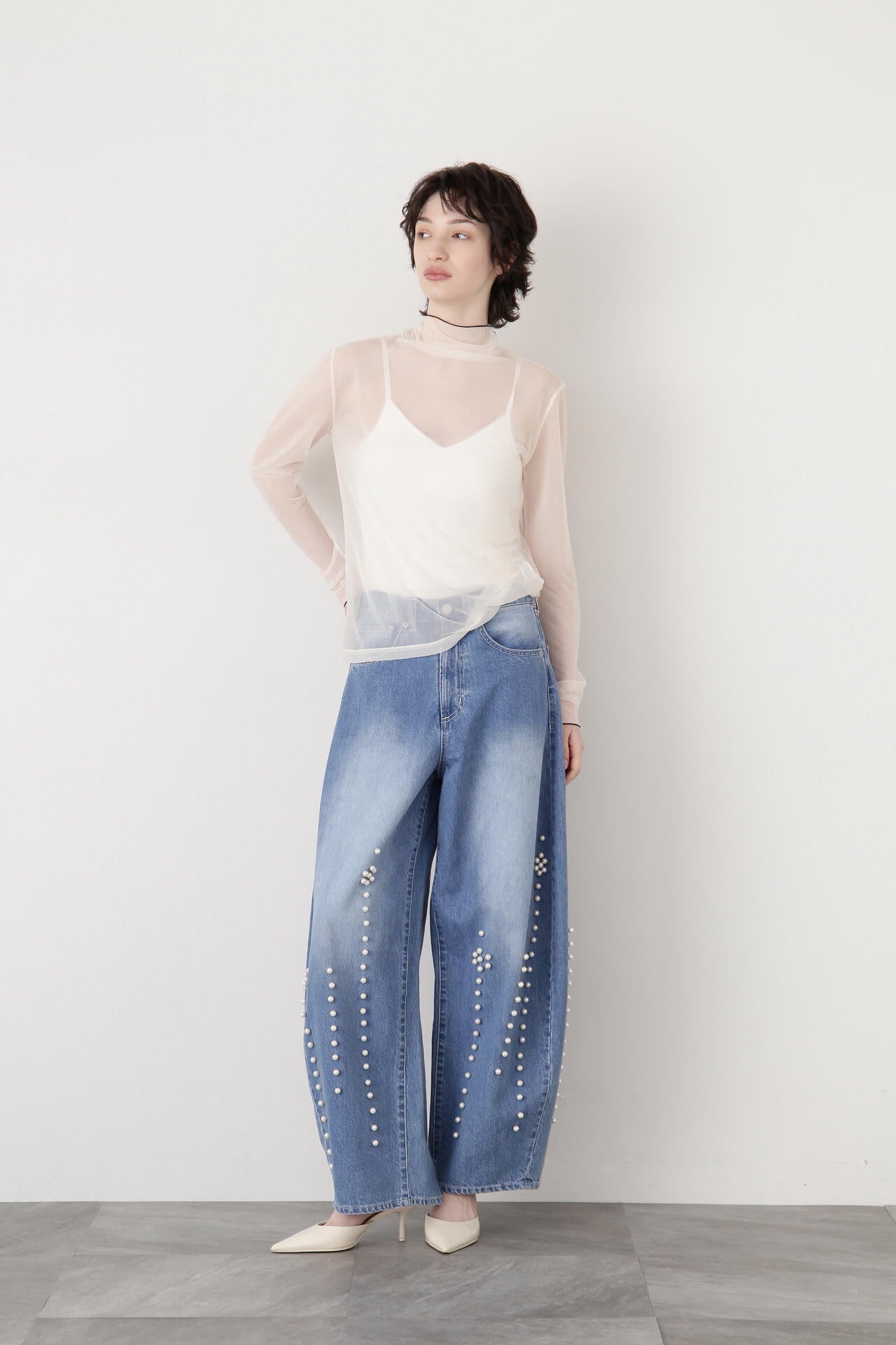 美品✨25ss STUMBLY CURVY DENIM W PEARL パンツ Curvy Denim w/Pearl | STUMBLY（スタンブリー） ｜【公式】通販