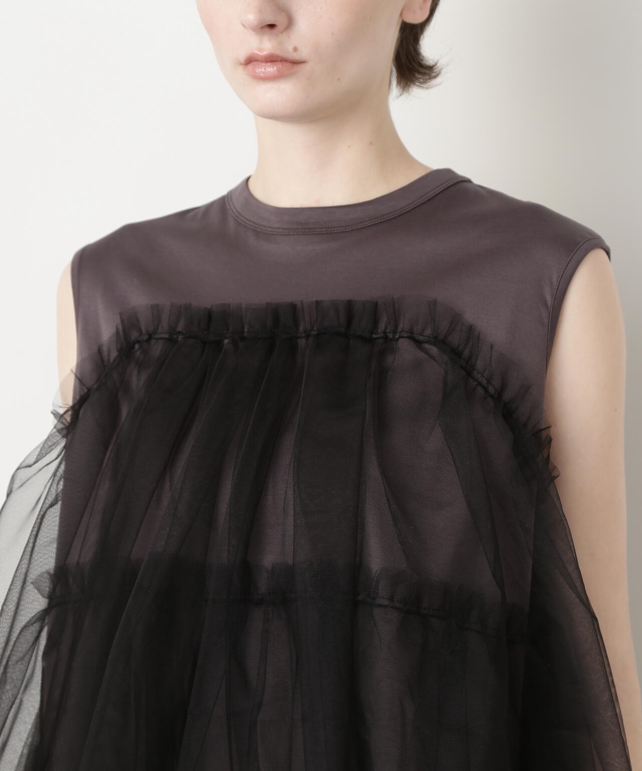 STORY 8月号掲載商品】Tulle Combination Tops | STUMBLY（スタン