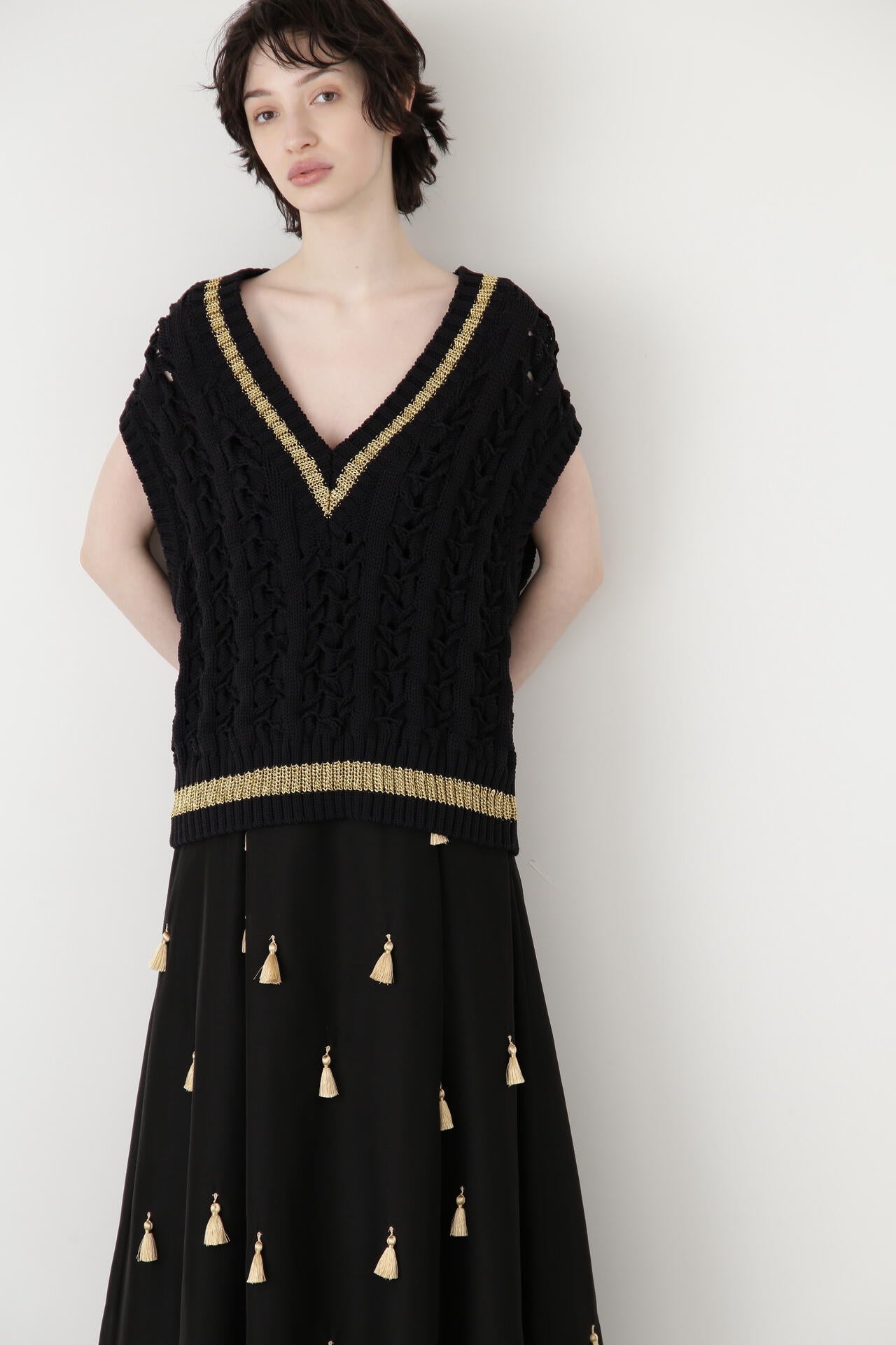 美品 COOTIE 20ss Seed Stitch Knit Vest M 美品 COOTIE 20ss Seed Stitch Knit Vest M