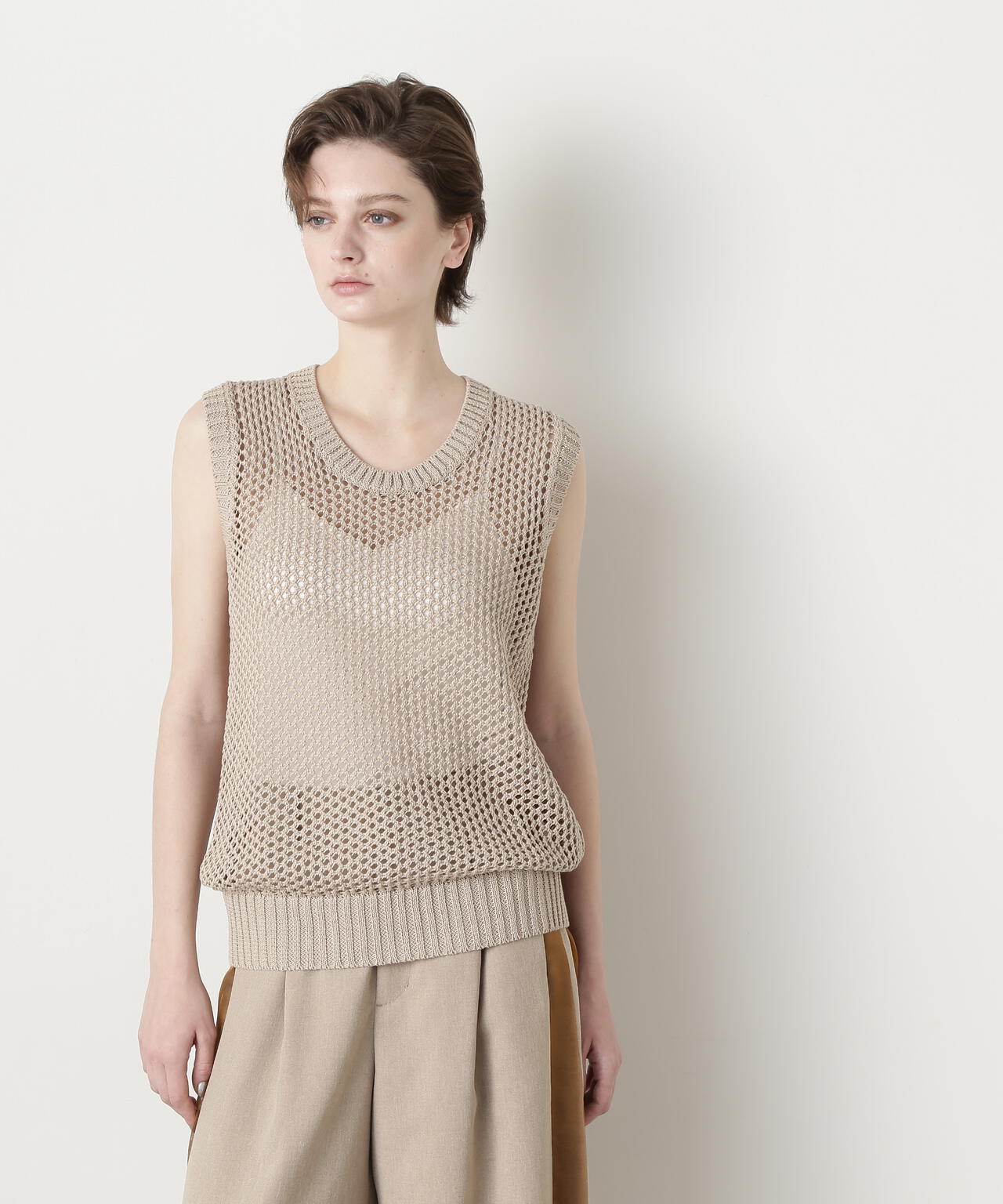TV着用】Gima Cotton Mesh Tank Knit | STUMBLY（スタンブリー