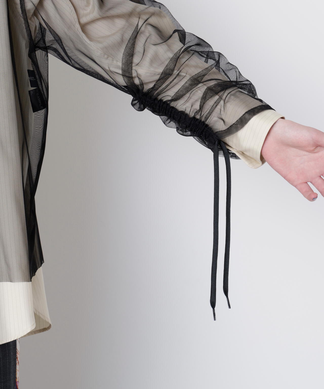 Sheer Organdy Combi Shirts