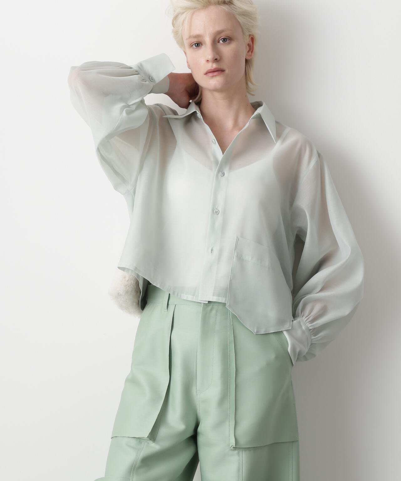 Fur Trim Combination Blouse