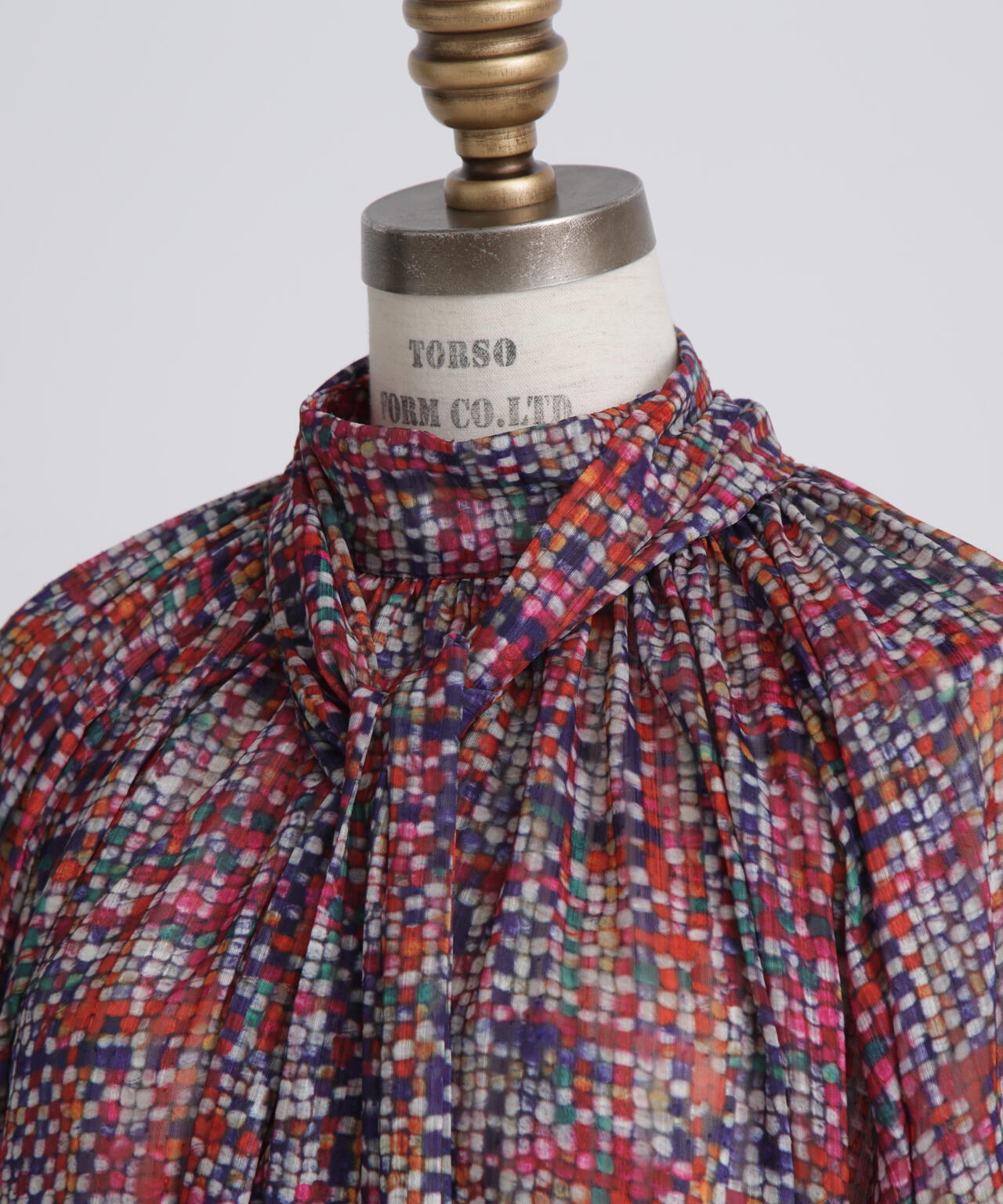 Printed Bow-Tie Blouse