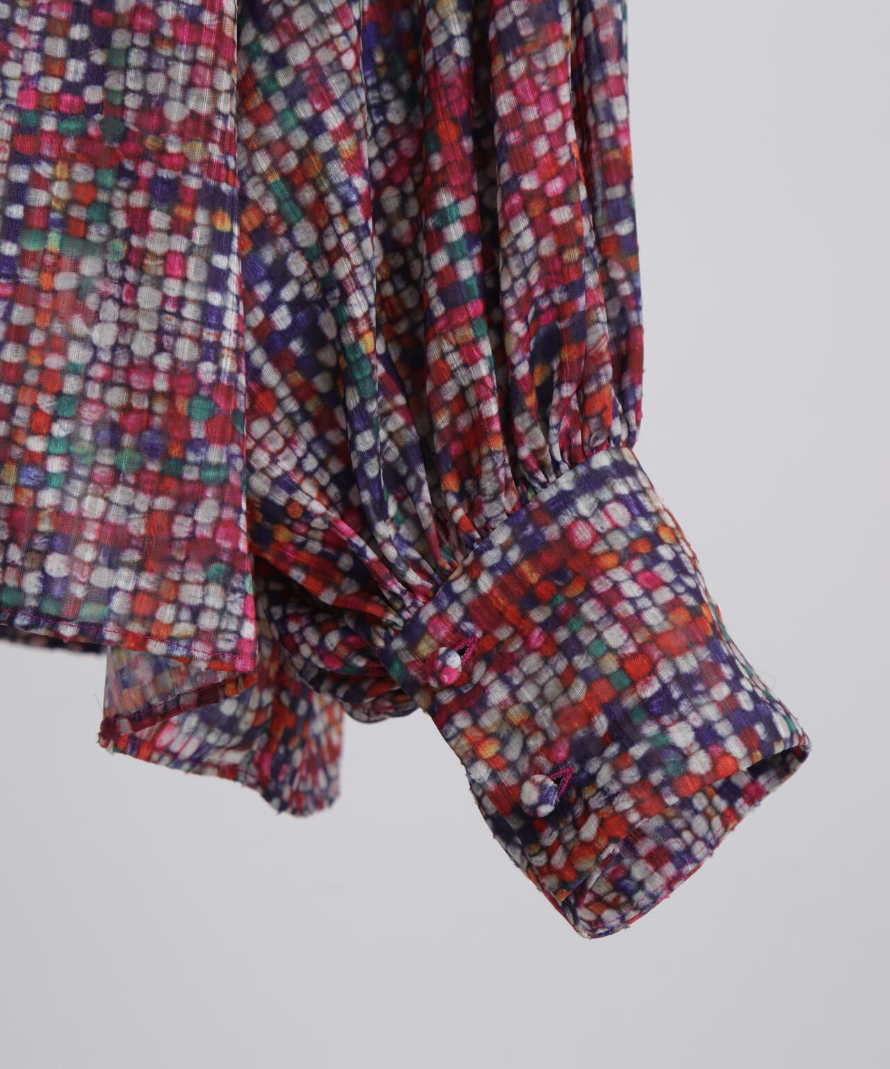 Printed Bow-Tie Blouse