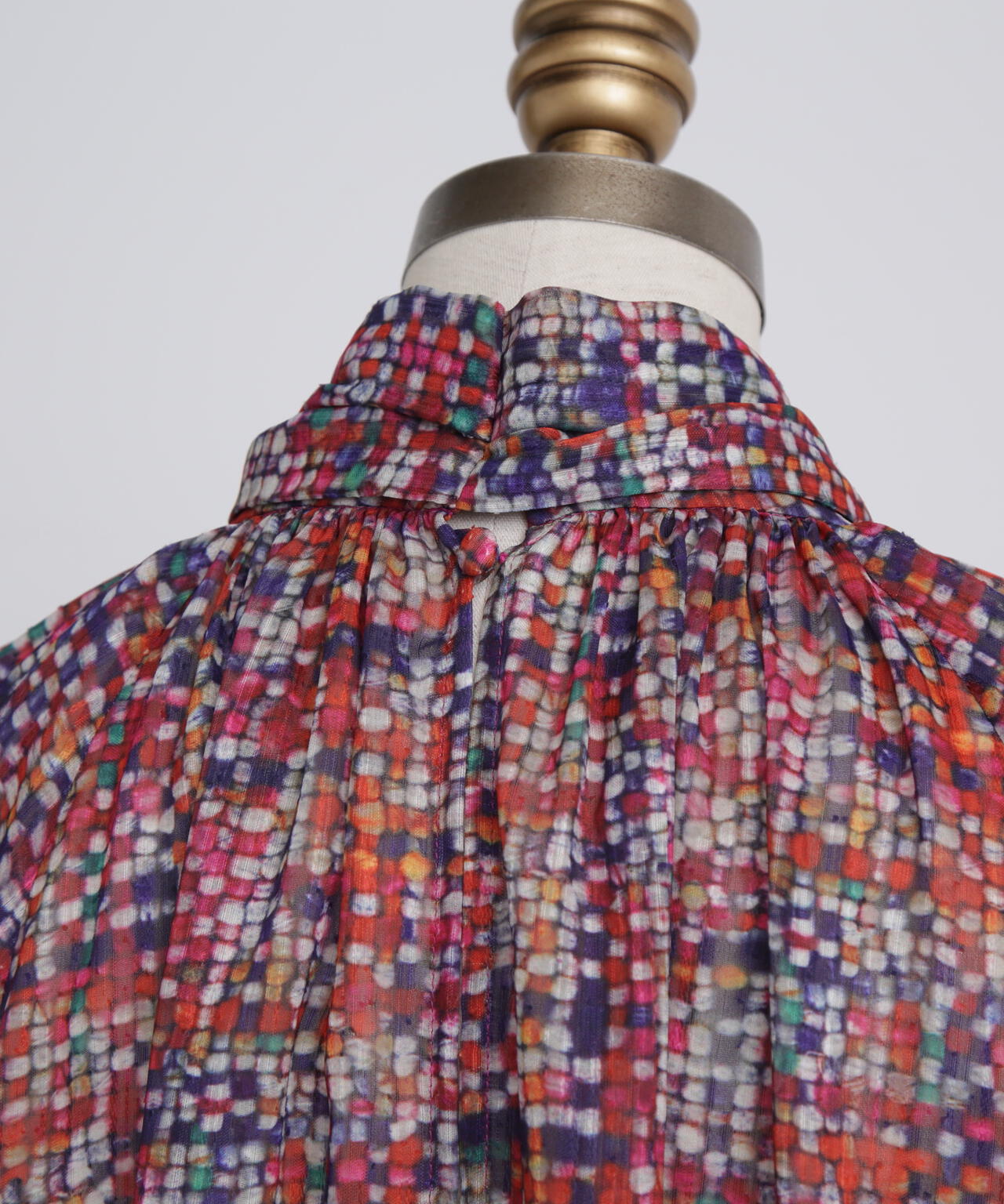 Printed Bow-Tie Blouse