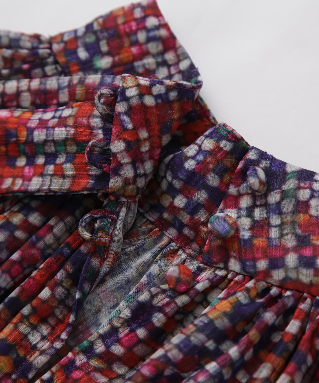 Printed Bow-Tie Blouse