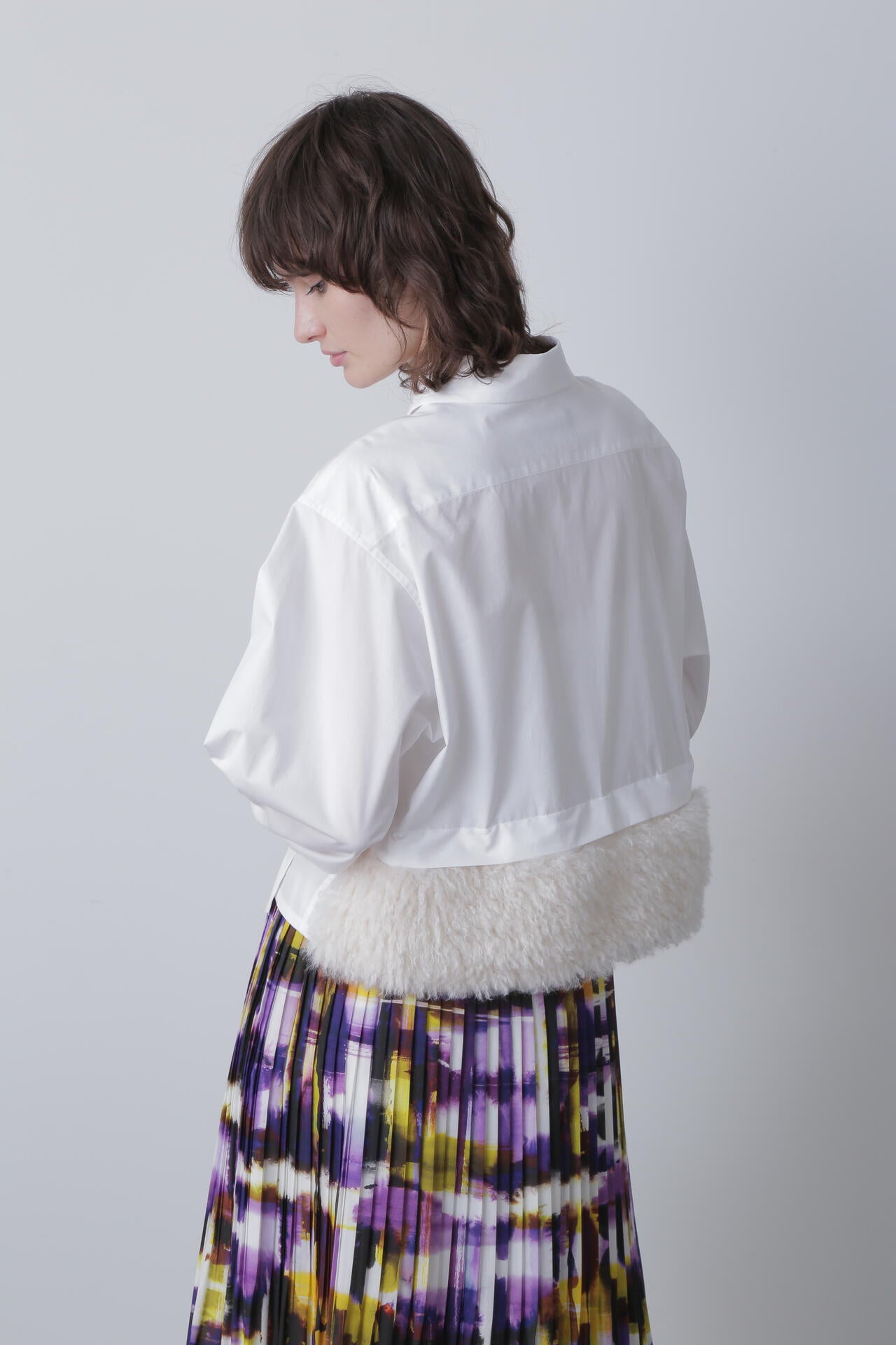 Fur Trim Combi Shirts