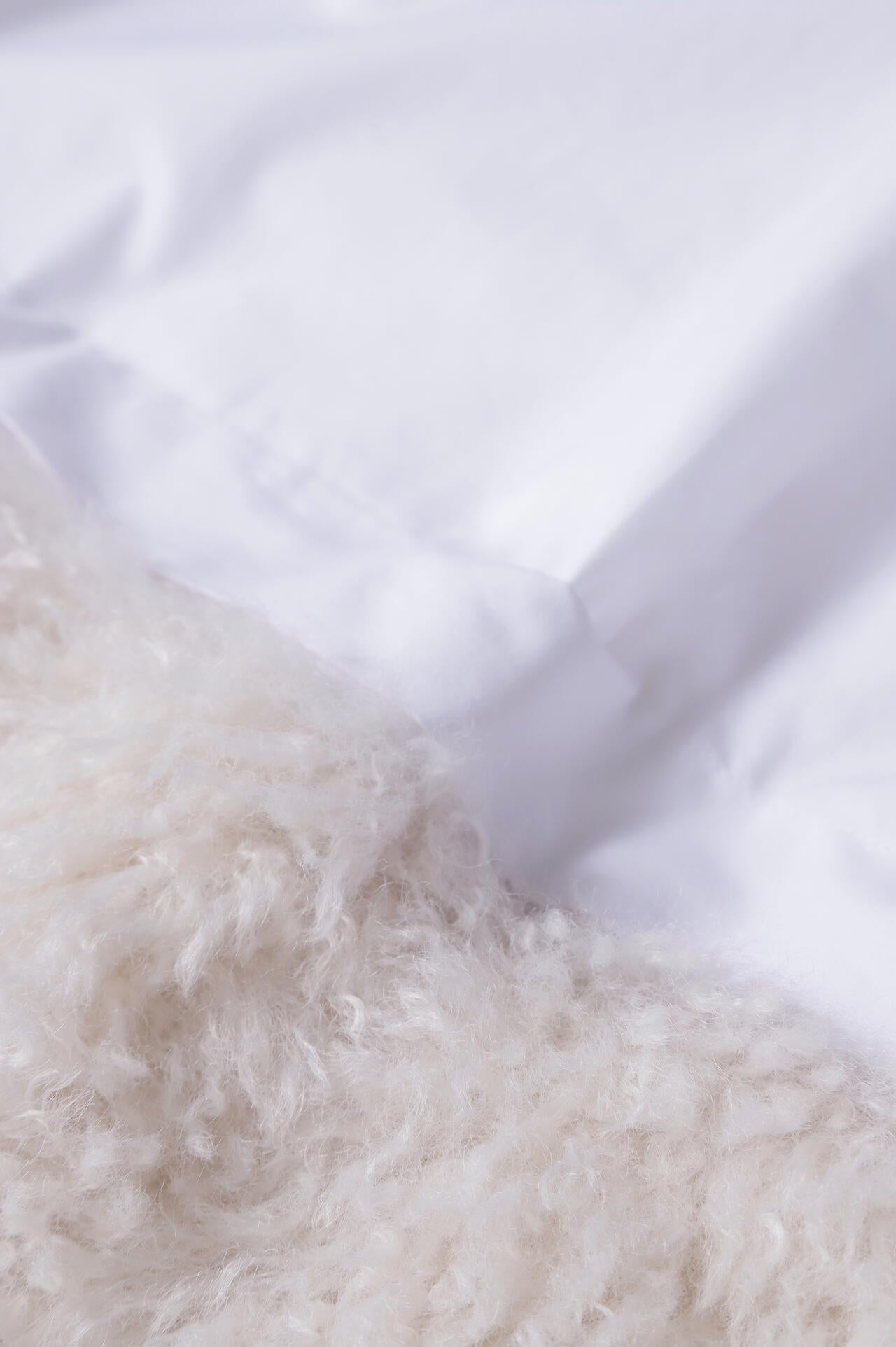 Fur Trim Combi Shirts