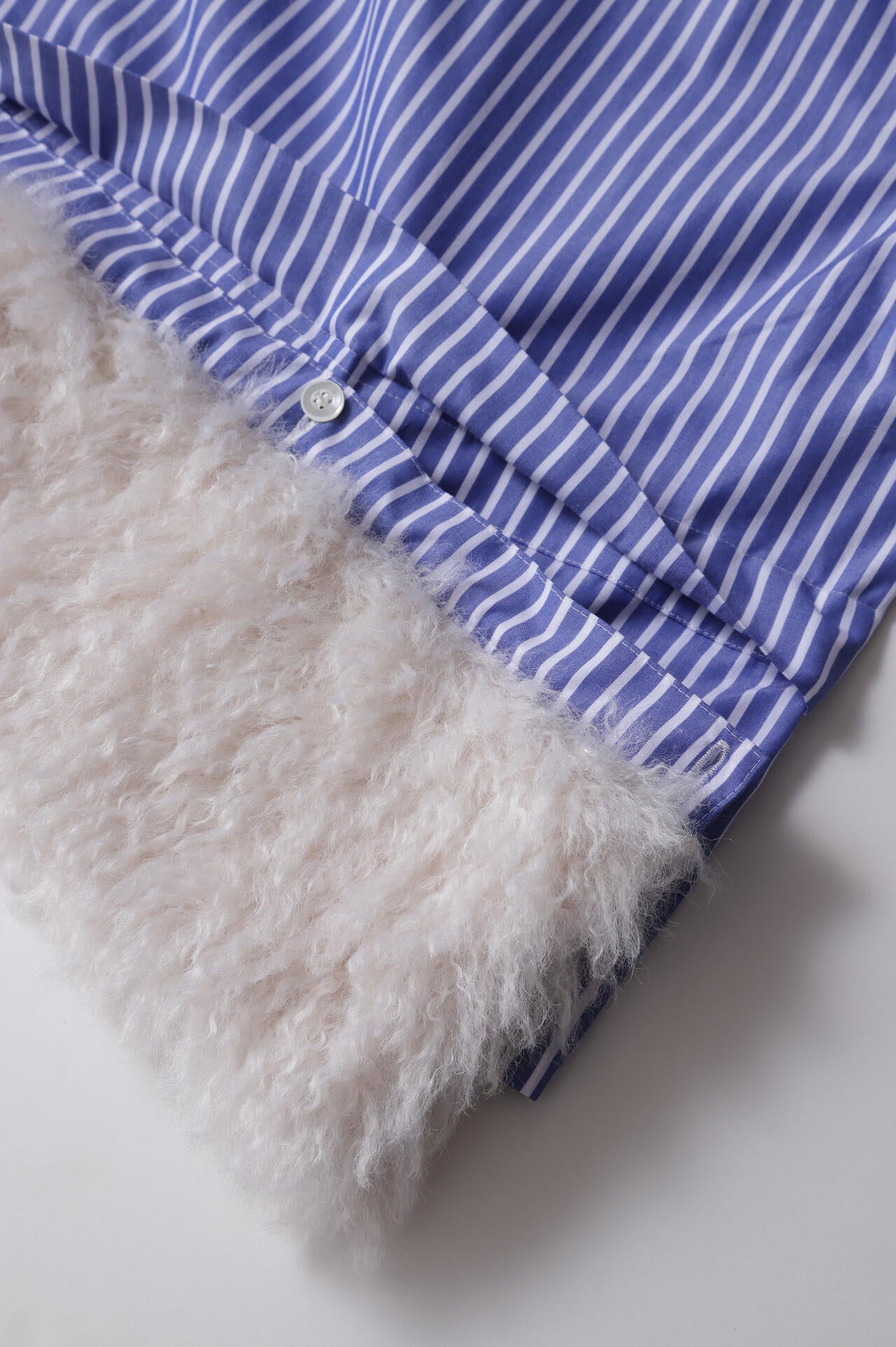 Fur Trim Combi Shirts