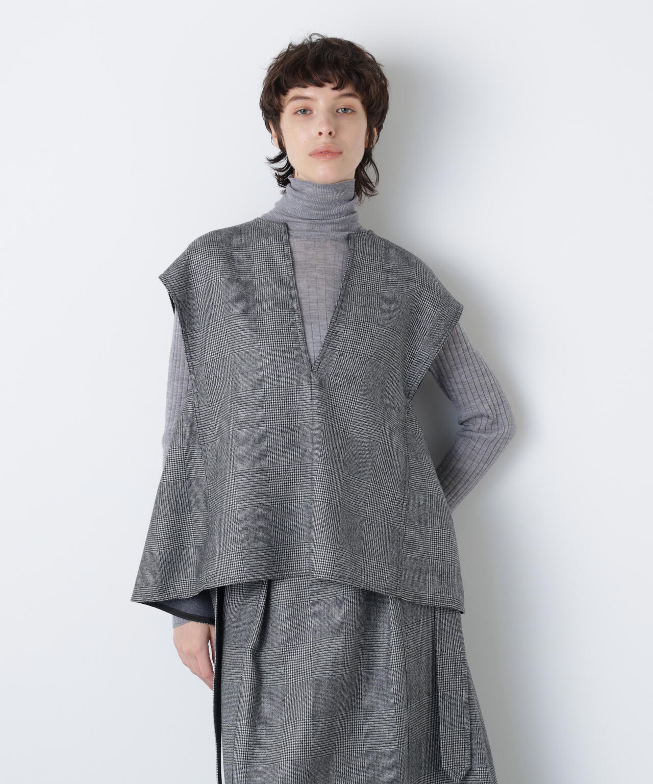 Back Peplum Gilet BL