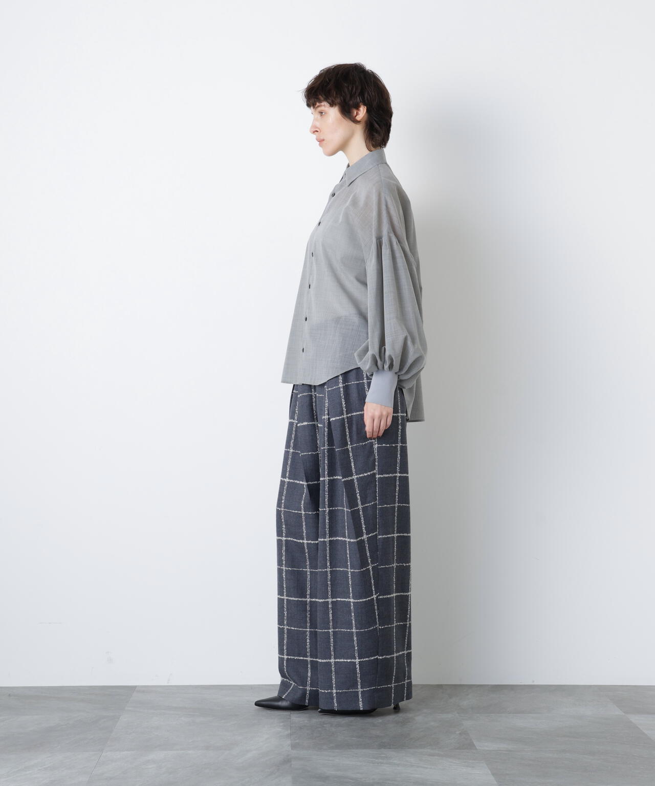 Sheer Volume Sleeve Shirt