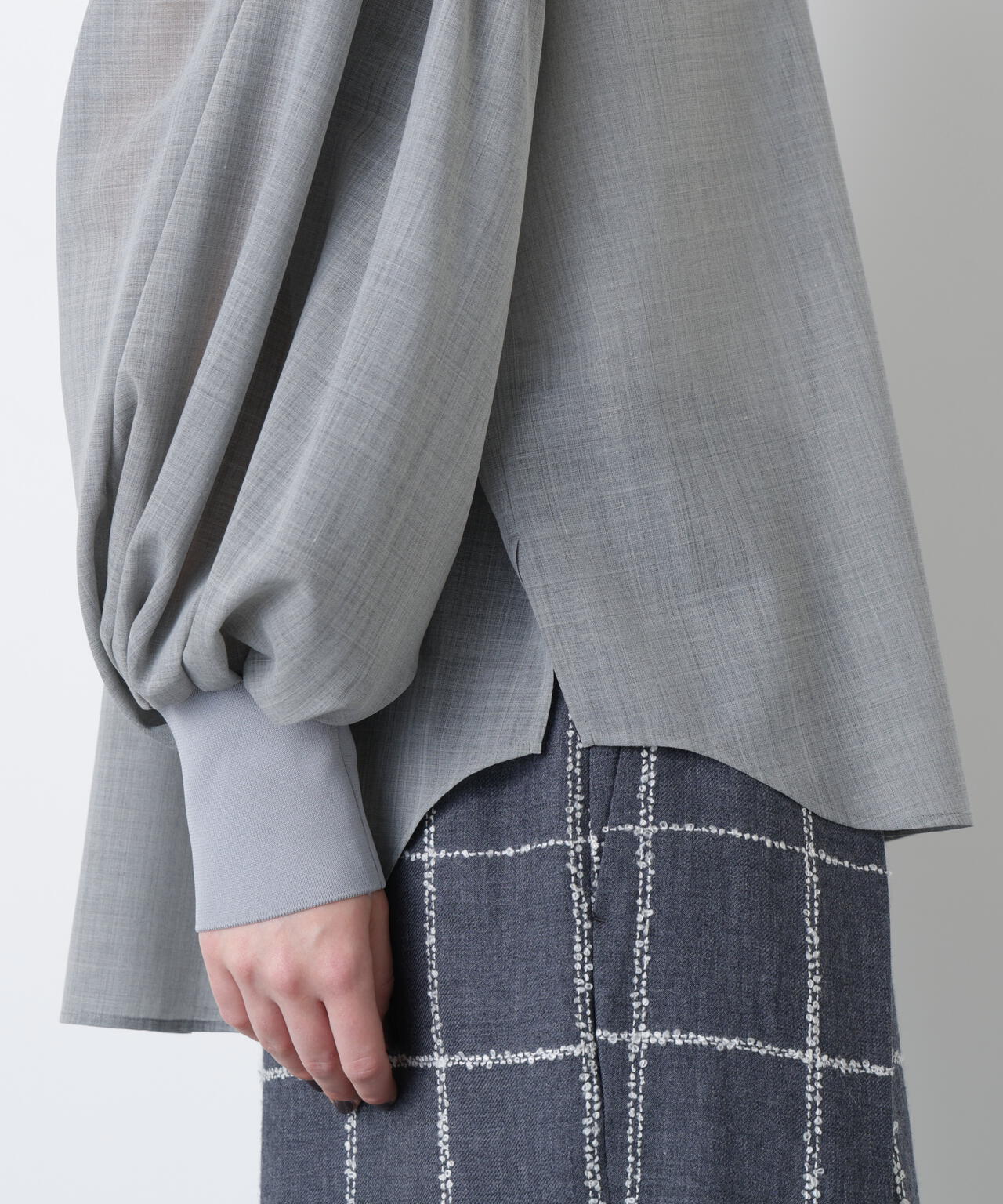 【STUMBLY】 スタンブリー Sheer Doubleknit Hoody Sheer Volume Sleeve Shirt | STUMBLY（スタンブリー） ｜【公式】通販