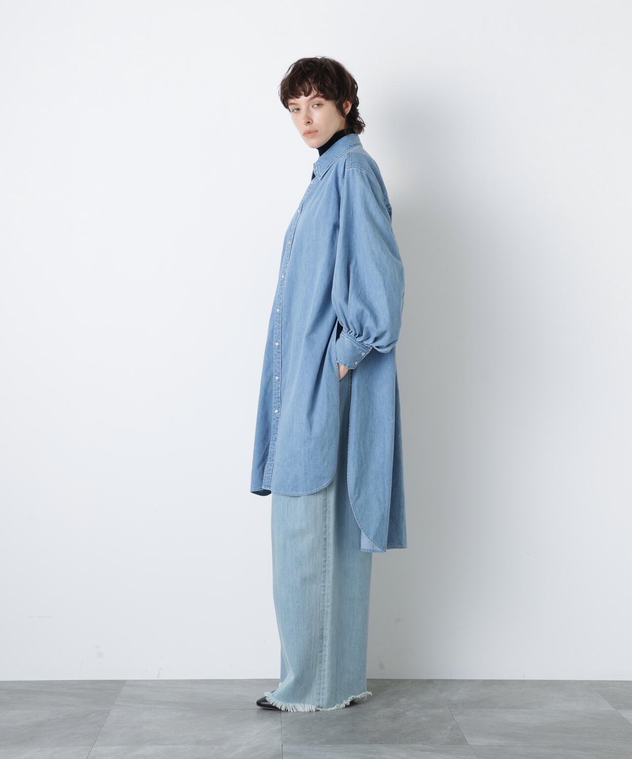 Denim Long Volume Sleeve SH