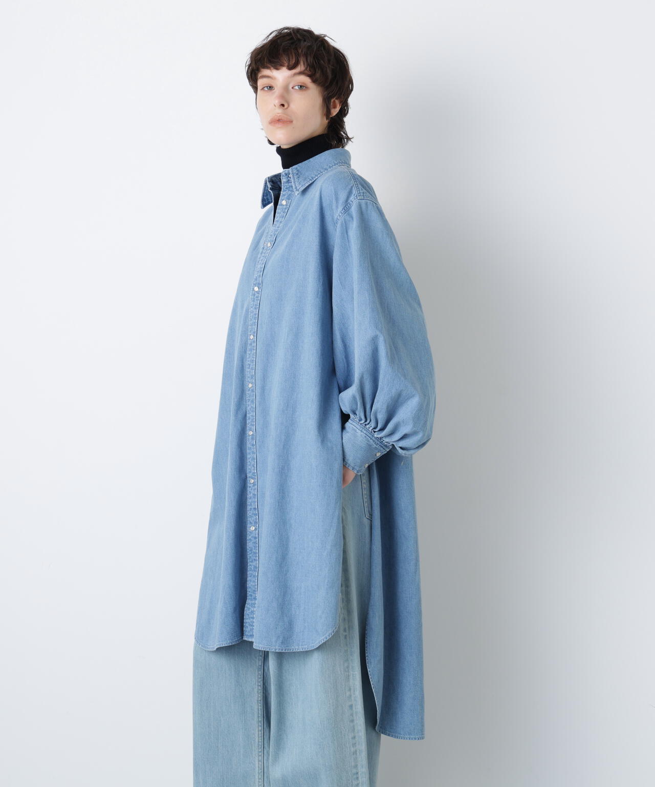 Denim Long Volume Sleeve SH