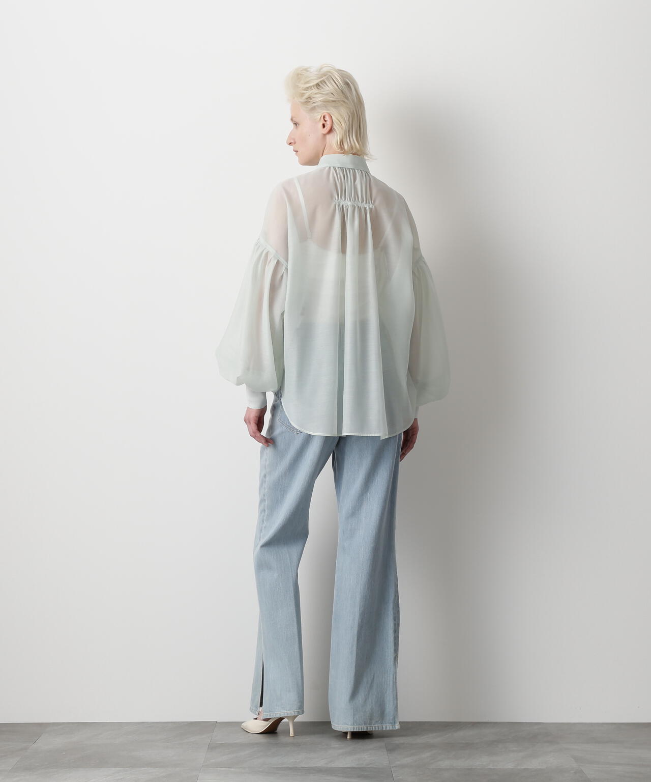 STUMBLY スタンブリー　羽織り　未使用 Sheer Volume Sleeve Shirt | STUMBLY（スタンブリー） ｜【公式】通販